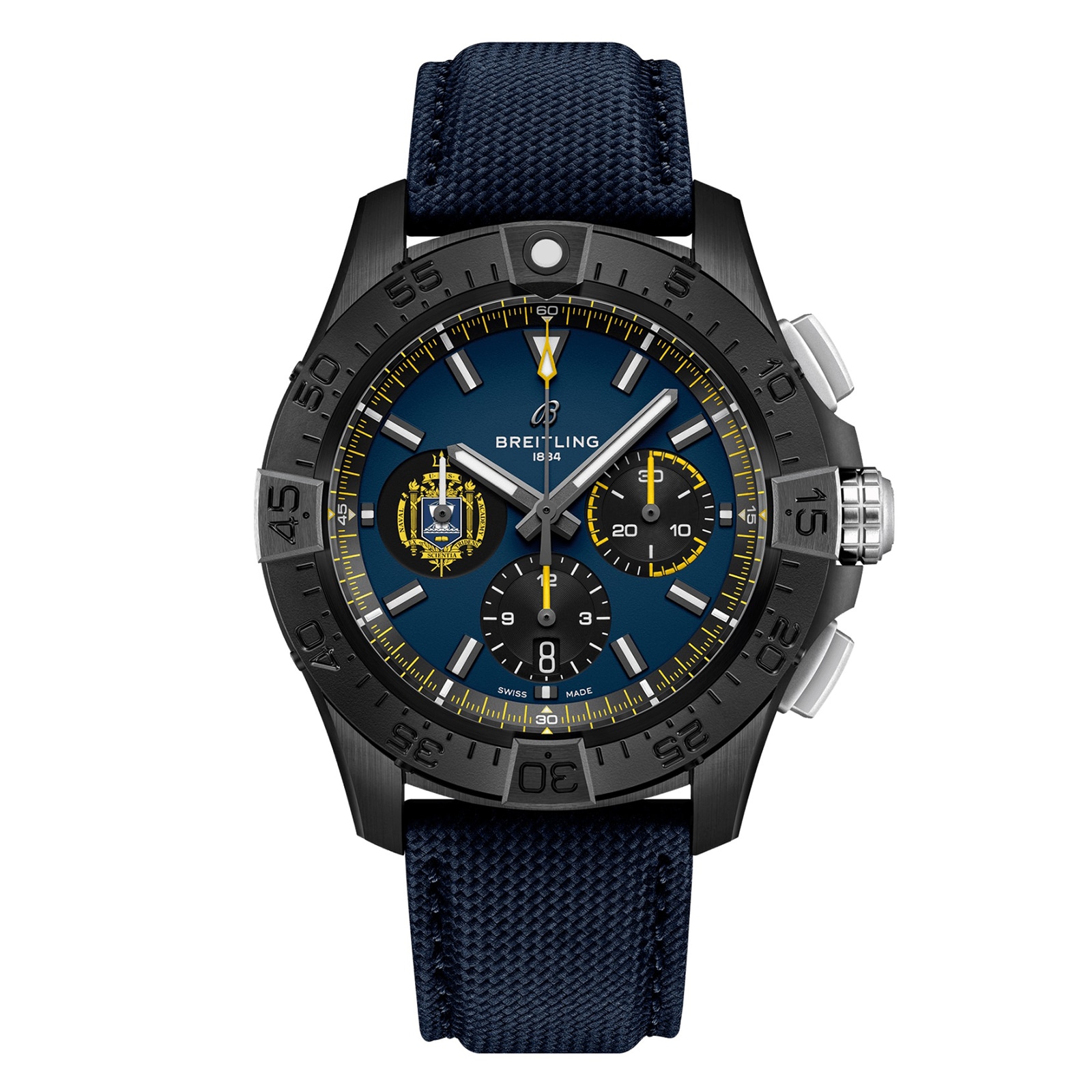Breitling Avenger B01 Chronograph Night Mission USN Naval Academy 44mm