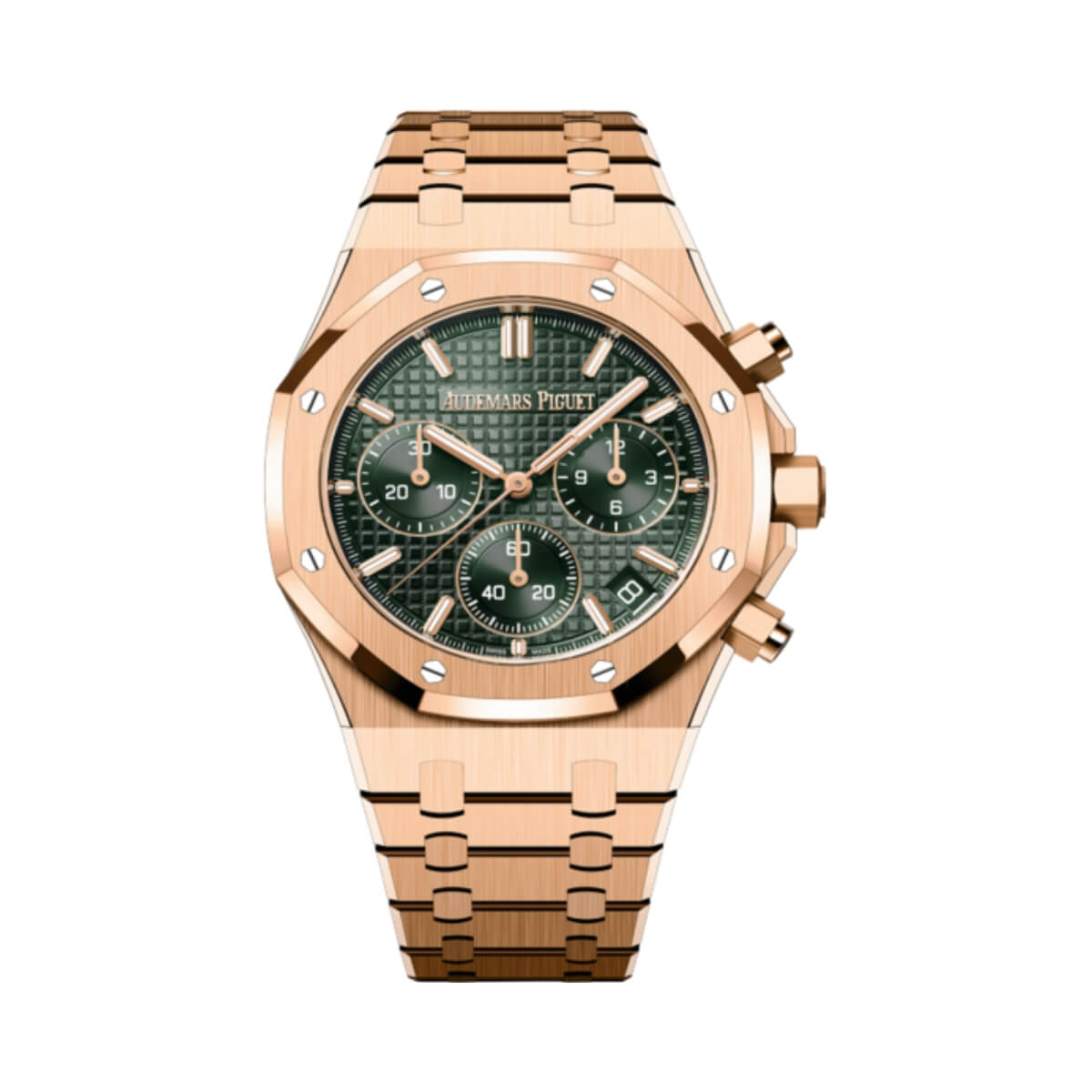 ROYAL OAK Pink Gold Khaki Green Dial CHRONOGRAPH 41mm