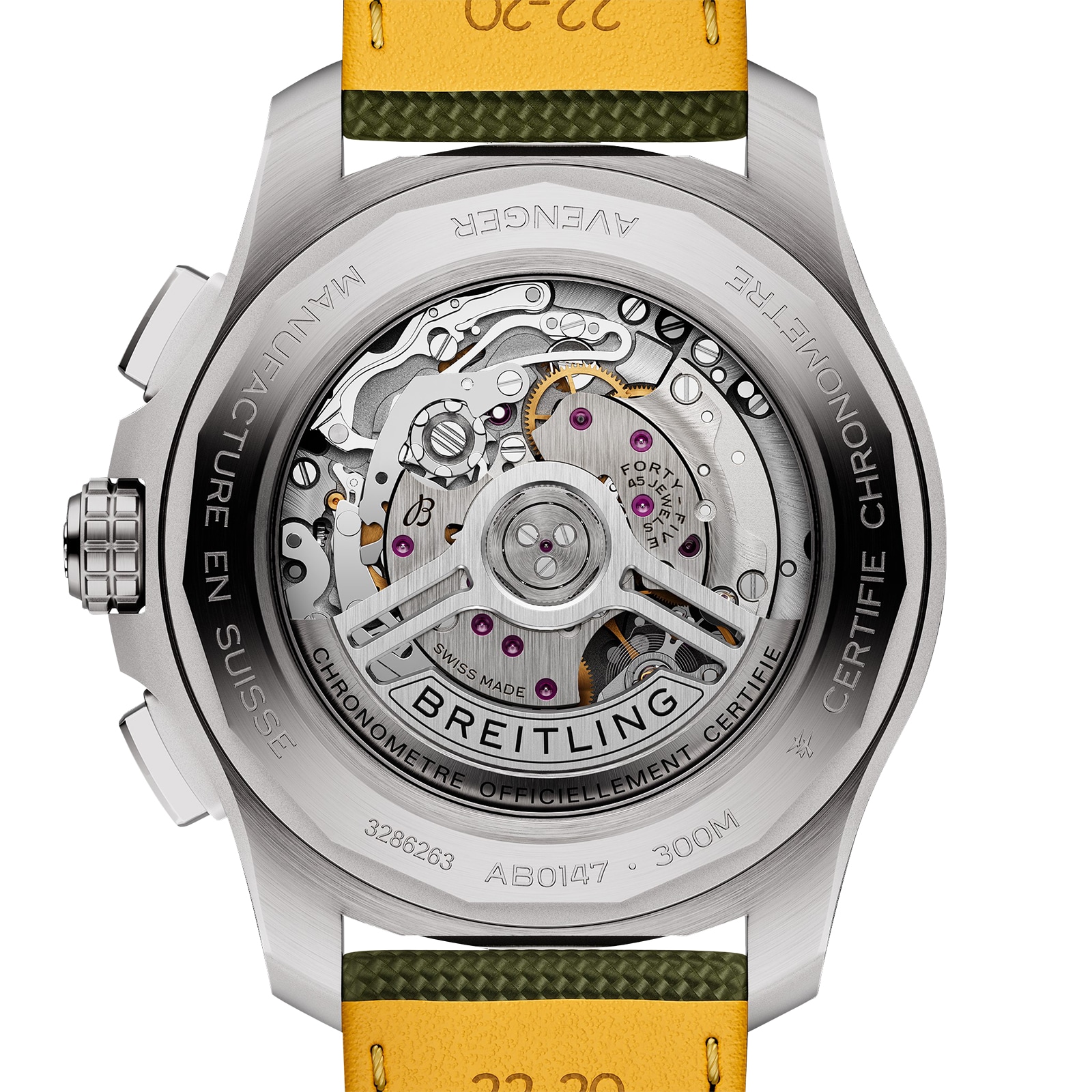 Breitling Avenger Chronograph B01 44mm Green Leather