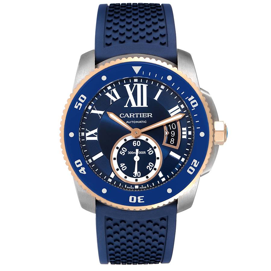 CALIBRE ROSE GOLD MIX BLUE 42mm