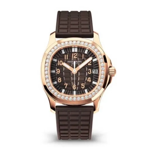 Patek Philippe Aquanaut Luce Automatic Diamond Brown Dial Ladies Watch 5068R-001