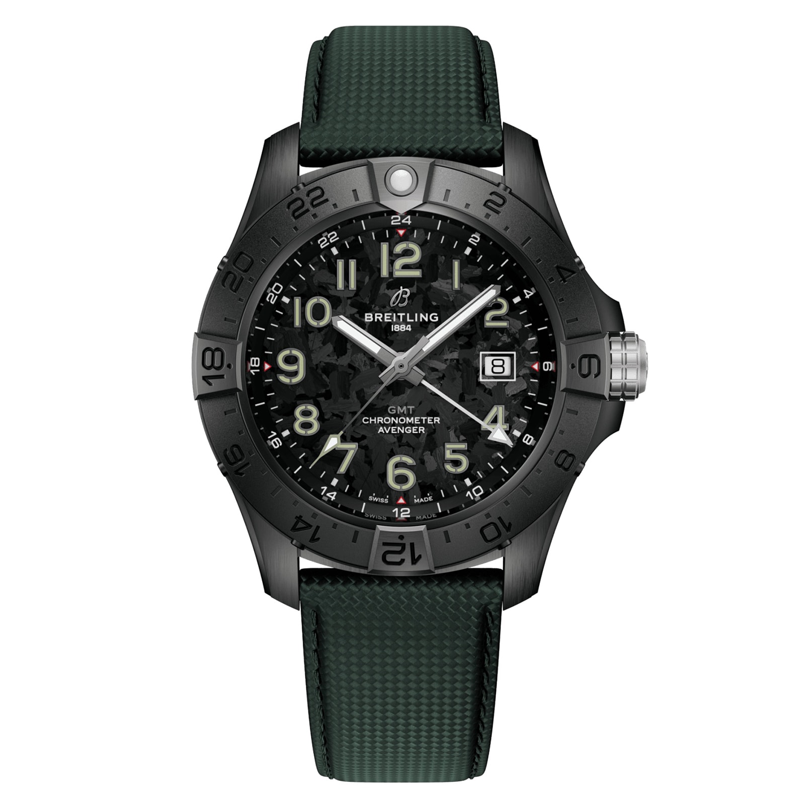 Breitling Avenger Automatic 44mm Night Mission Green Leather