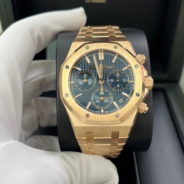 ROYAL OAK Pink Gold “Bleu nuit nuage 50” Dial CHRONOGRAPH 41mm