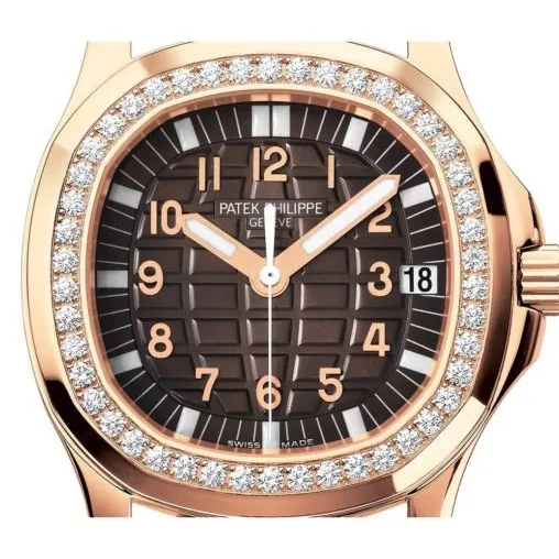 Patek Philippe Aquanaut Luce Automatic Diamond Brown Dial Ladies Watch 5068R-001