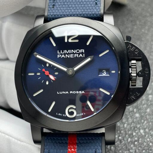 Luminor Quaranta Steel DLC Luna Rossa 44mm