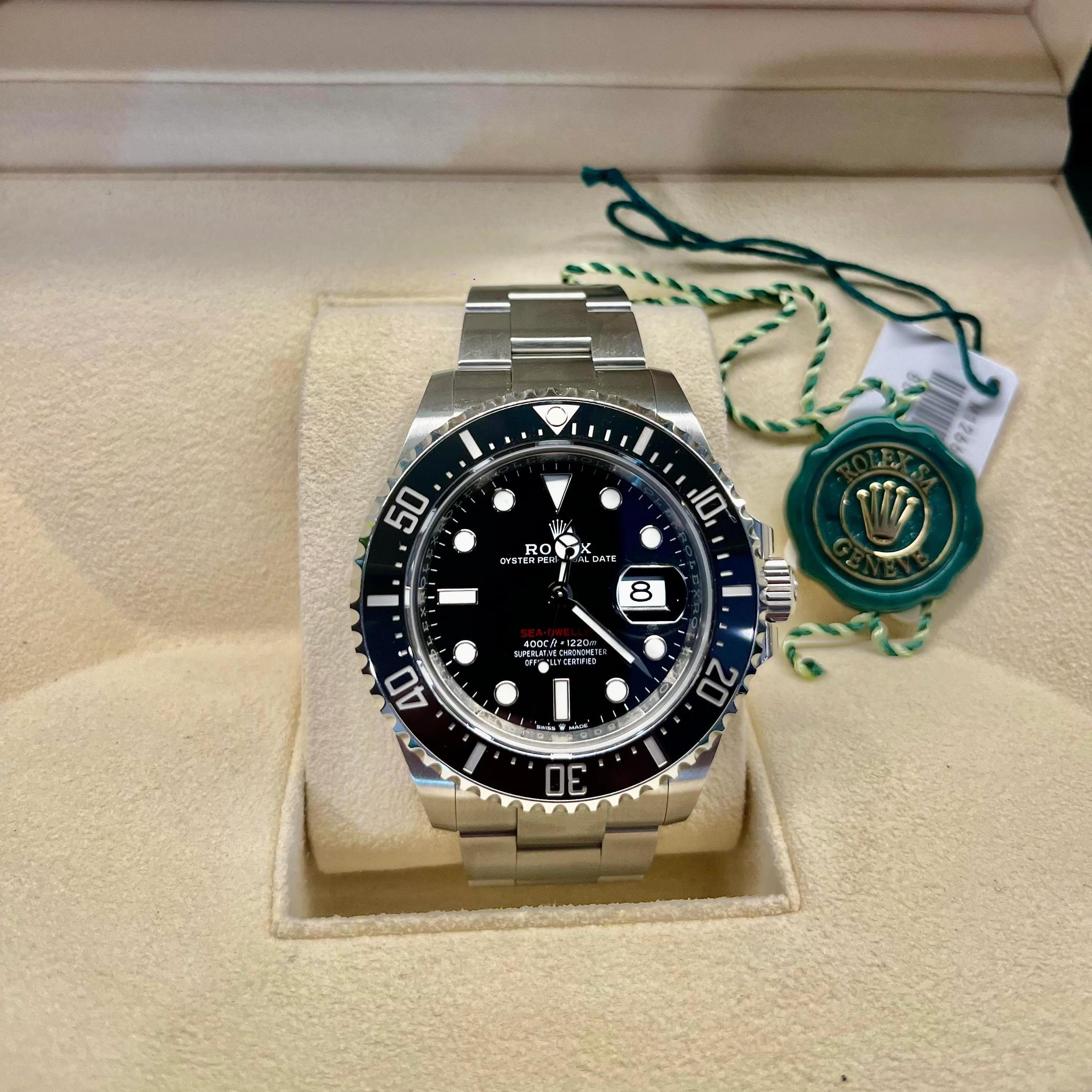 Sea Dweller Silver Black Dial 43mm