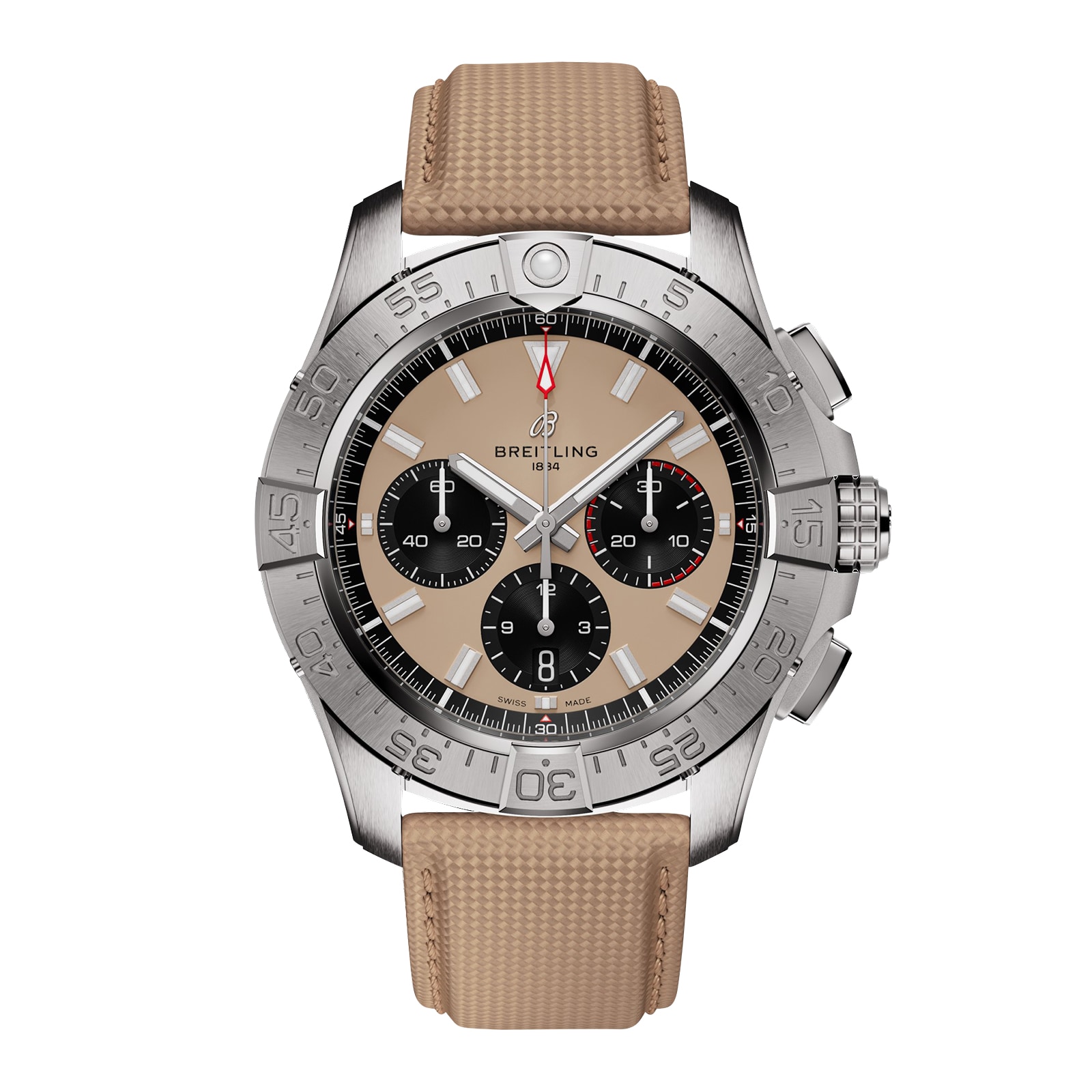 Breitling Avenger B01 Chronograph 44mm Beige Leather