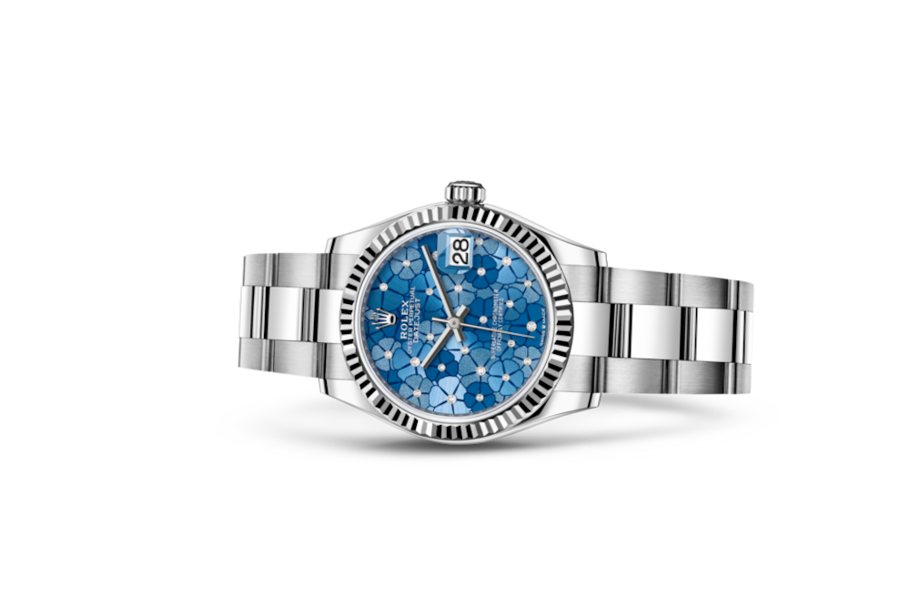 LadyRolex DATEJUST 31 Floral Motif Set With Diamonds，278274