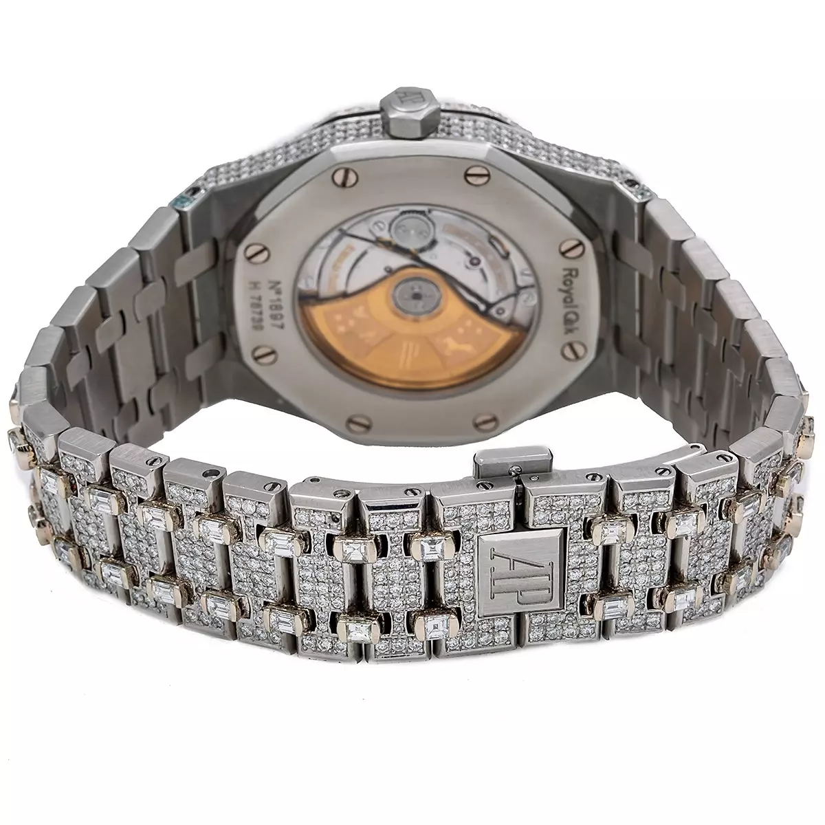 41mm Audemars Piguet Royal Oak Bust Down Men's Diamond Watch 29.75ct