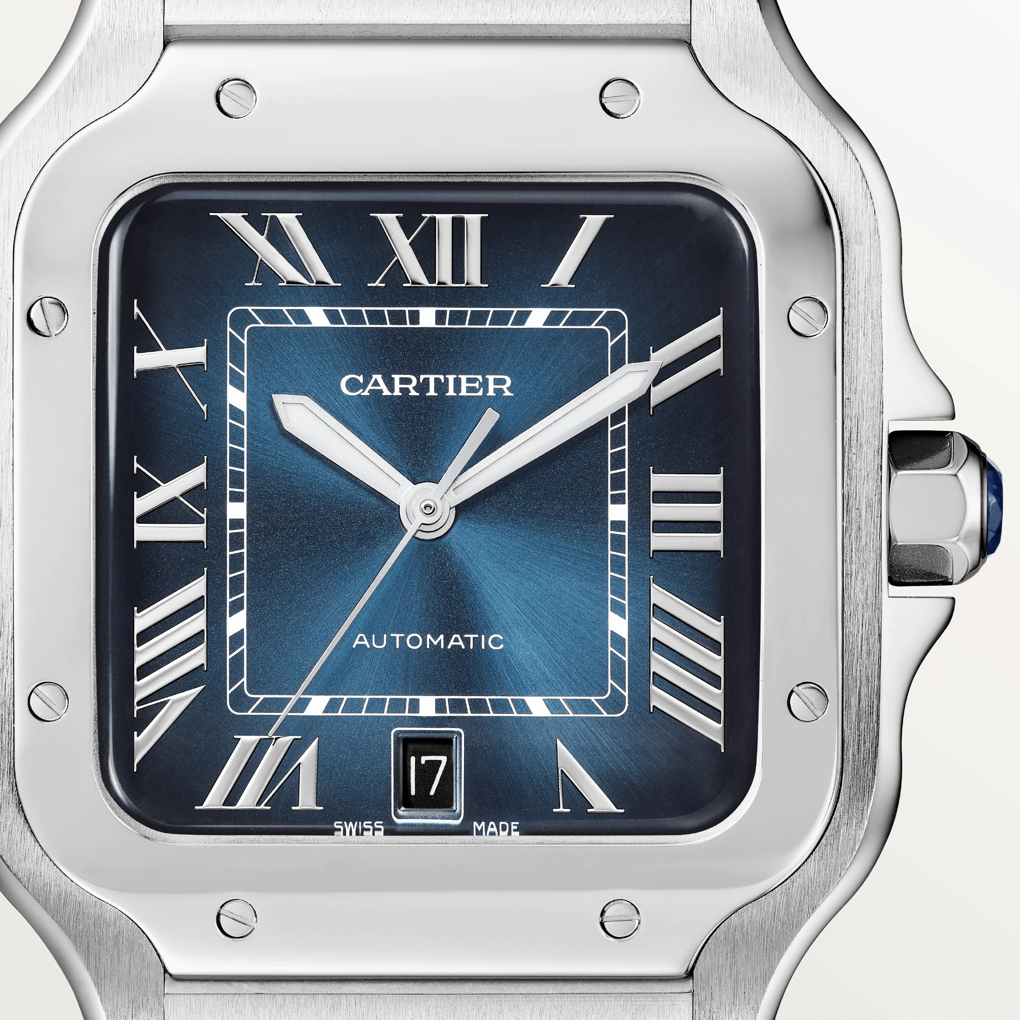 Cartier Santos Stainless Steel Men’s Watch, WSSA0030