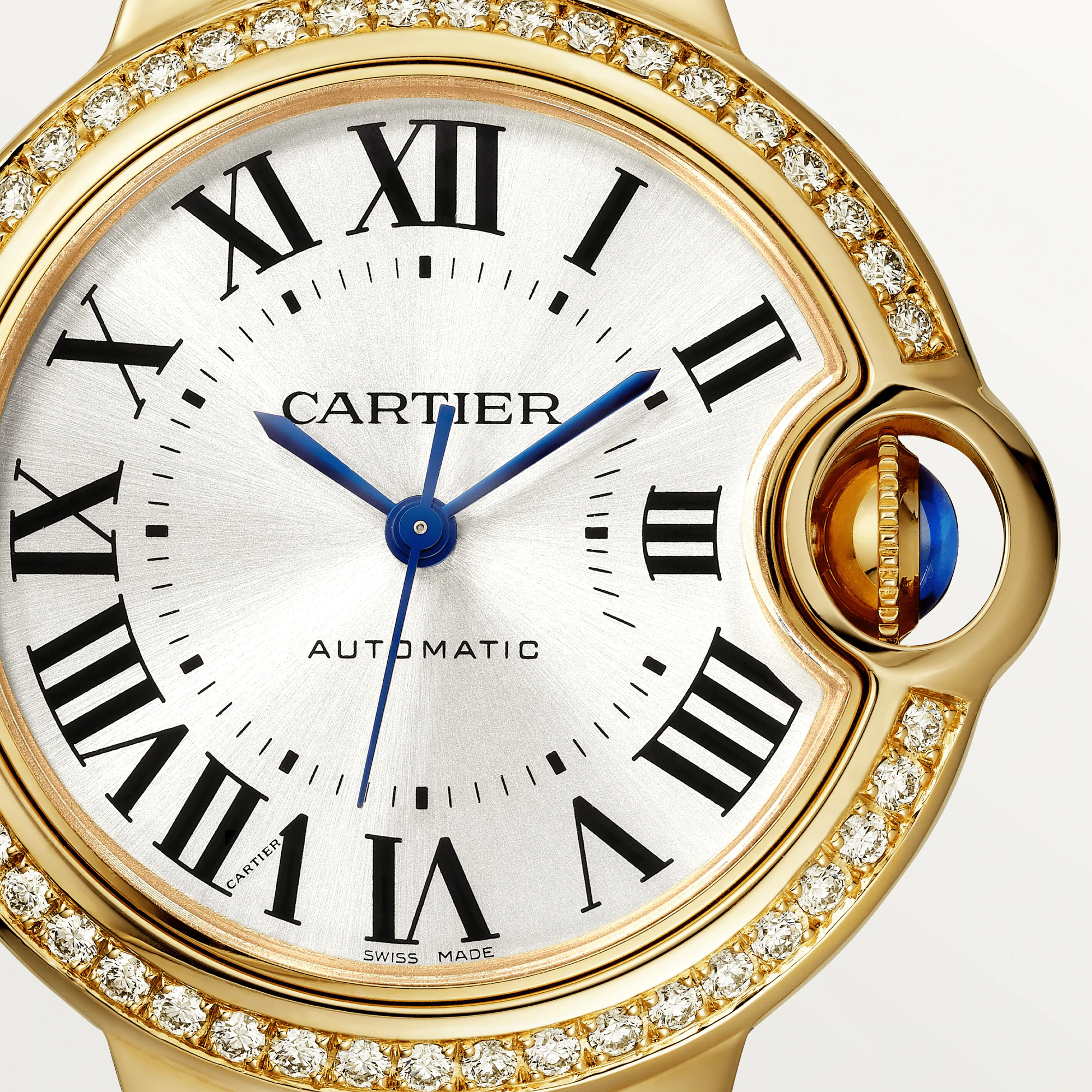Cartier Ballon Bleu 33 mm Yellow Gold & Diamond Lady’s Watch,  WJBB0069
