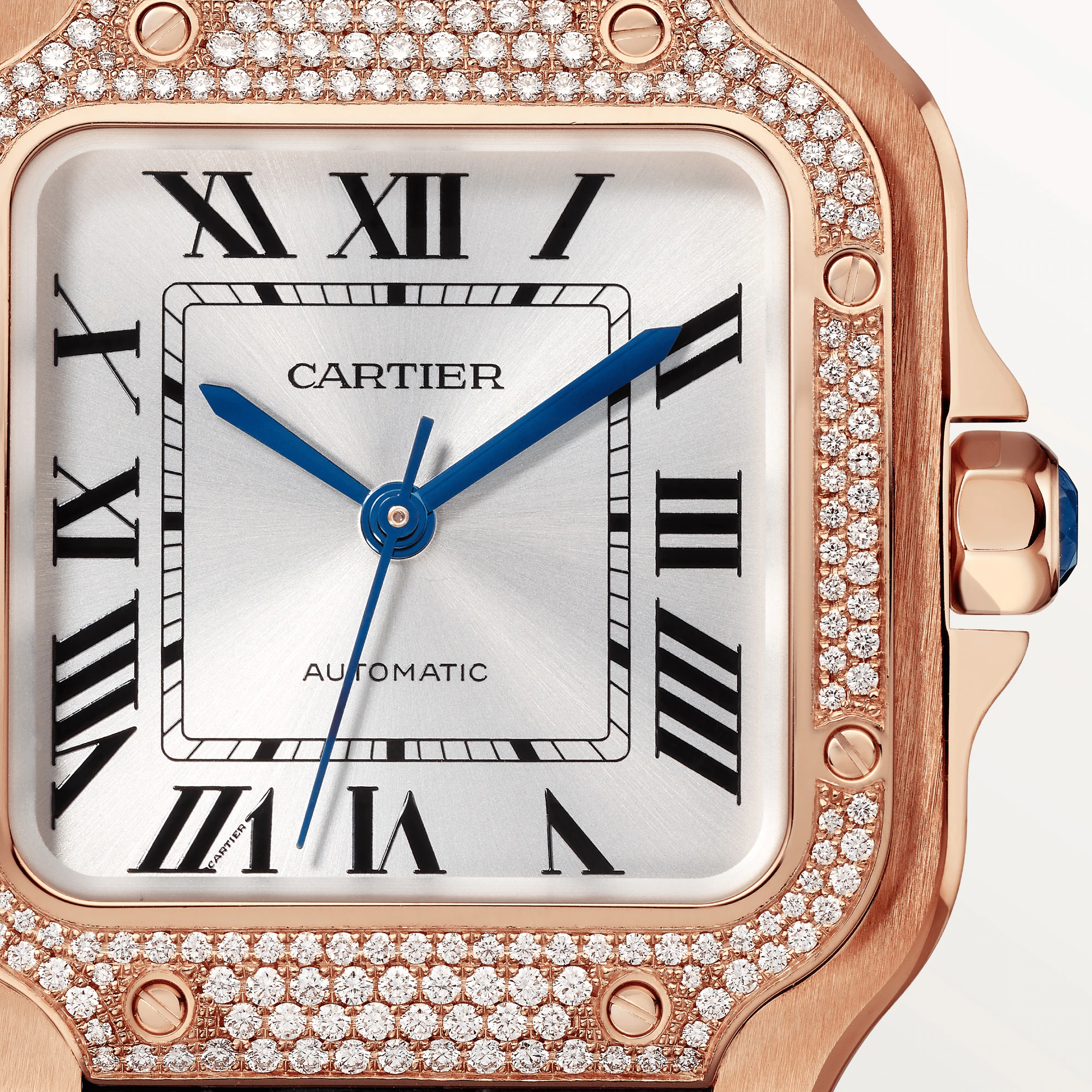 Cartier Santos Rose Gold & Diamonds Lady’s Watch, WJSA0012