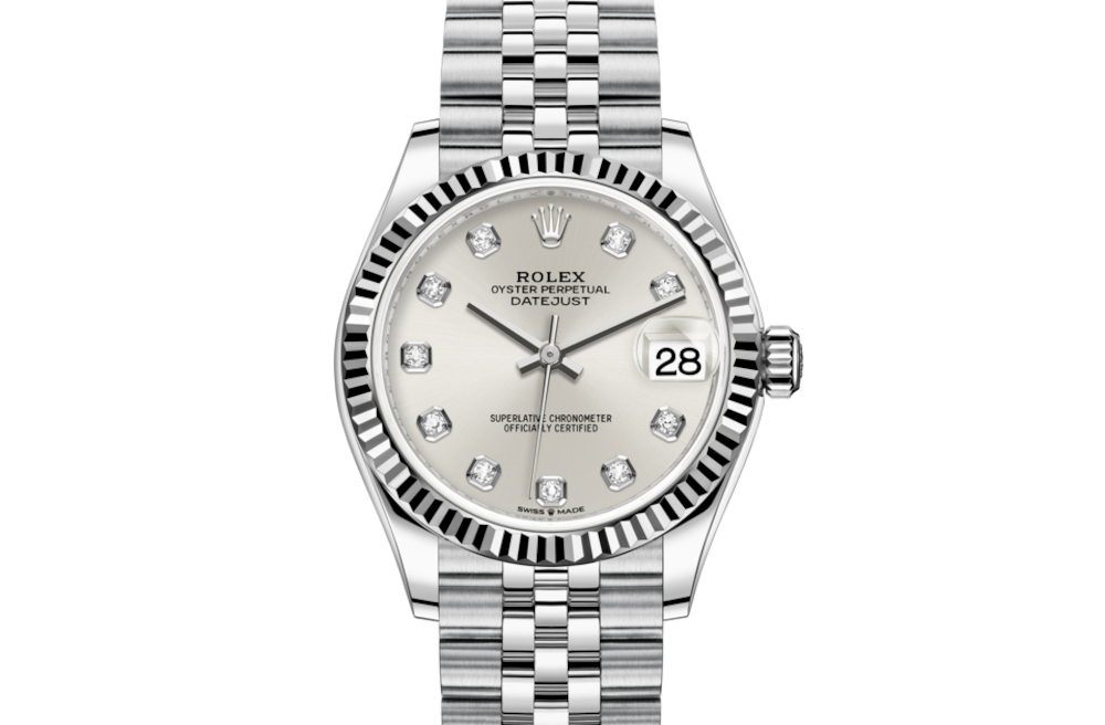LadyRolex DATEJUST 31 Silver Set With Diamonds，278274