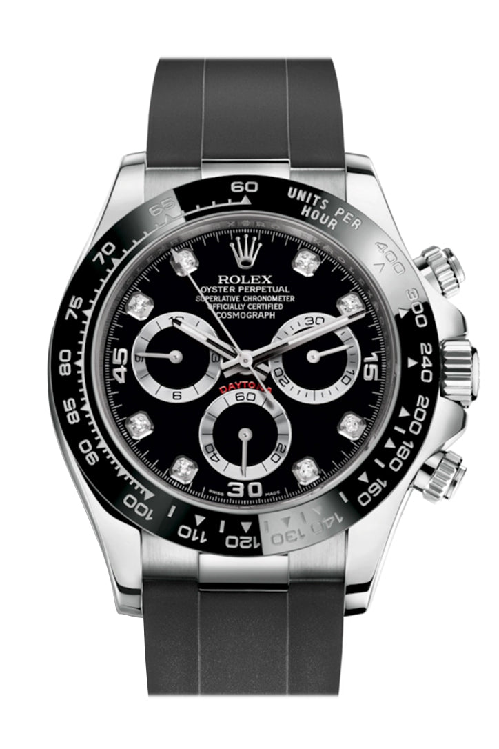 Rolex Cosmograph Daytona Black Dial Oysterflex Strap Mens Watch 116519LN 116519