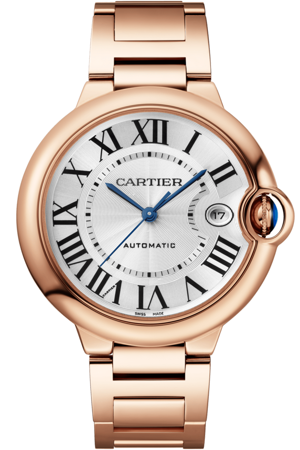 Cartier Ballon Bleu 18K Rose Gold Men’s Watch, WGBB0039