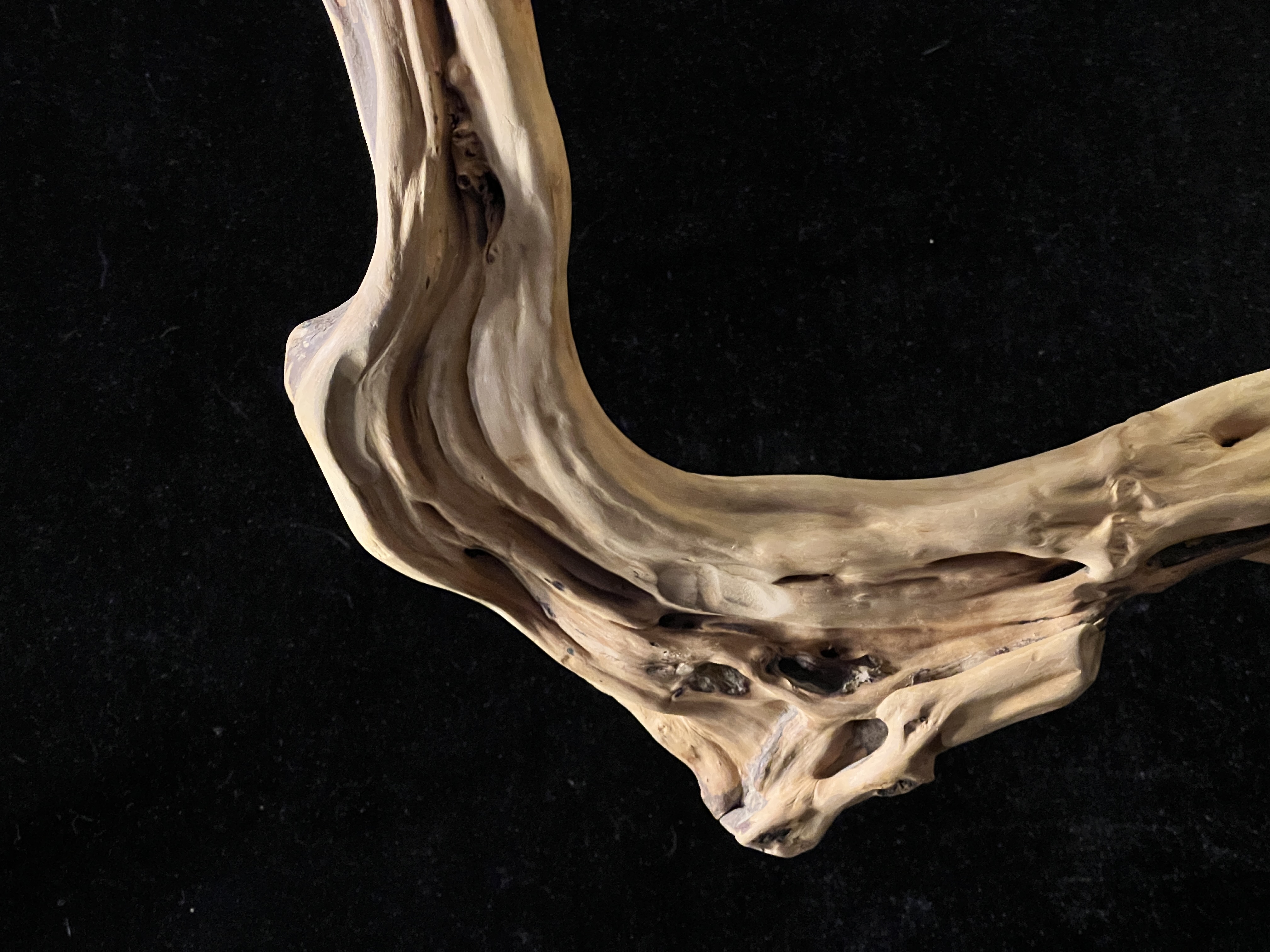 Original handmade retro Chinese root art table lamp 