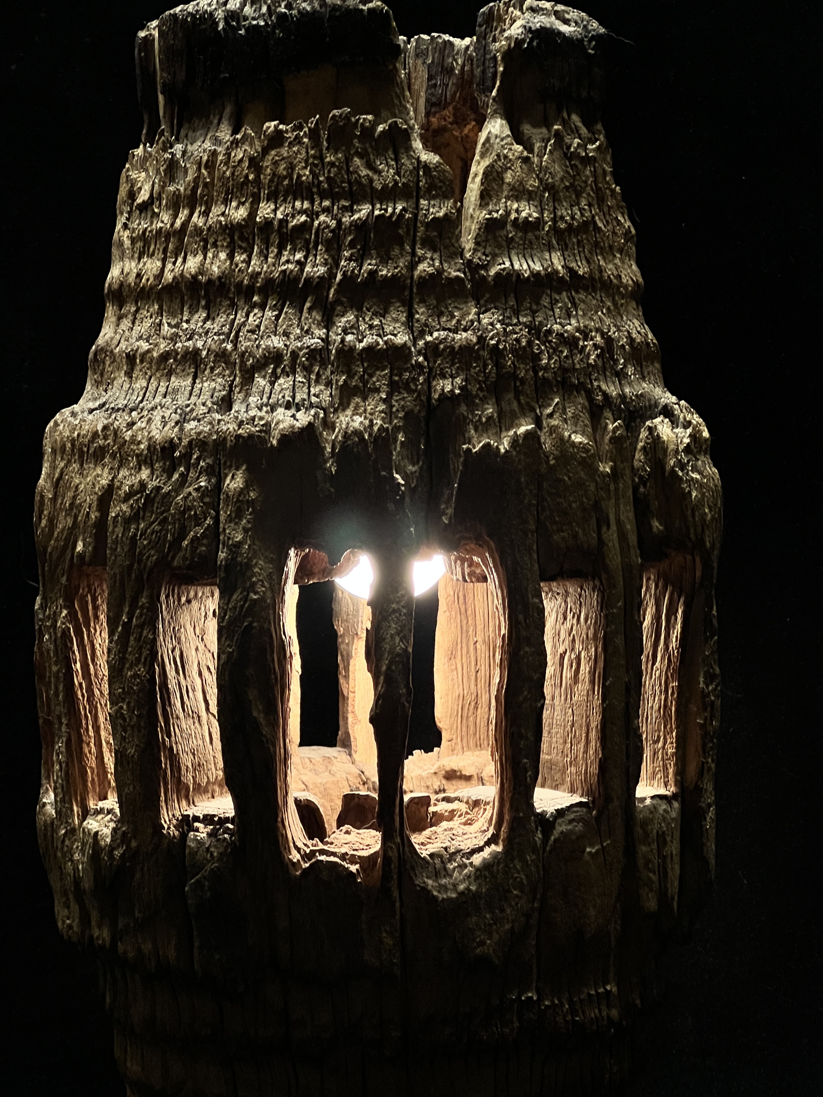 Original handmade old wood and new atmosphere light 