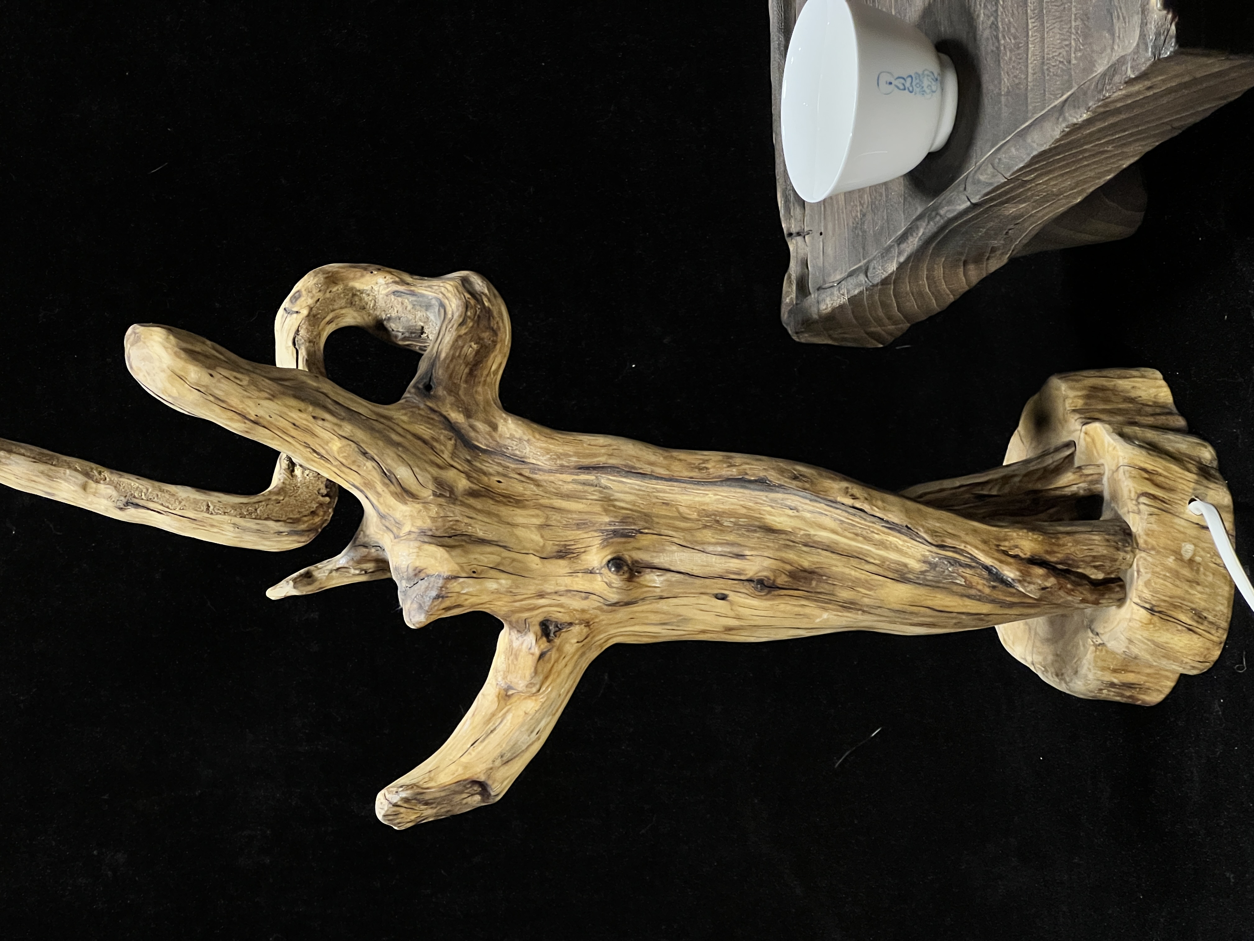 Original handmade random wooden ambient light 