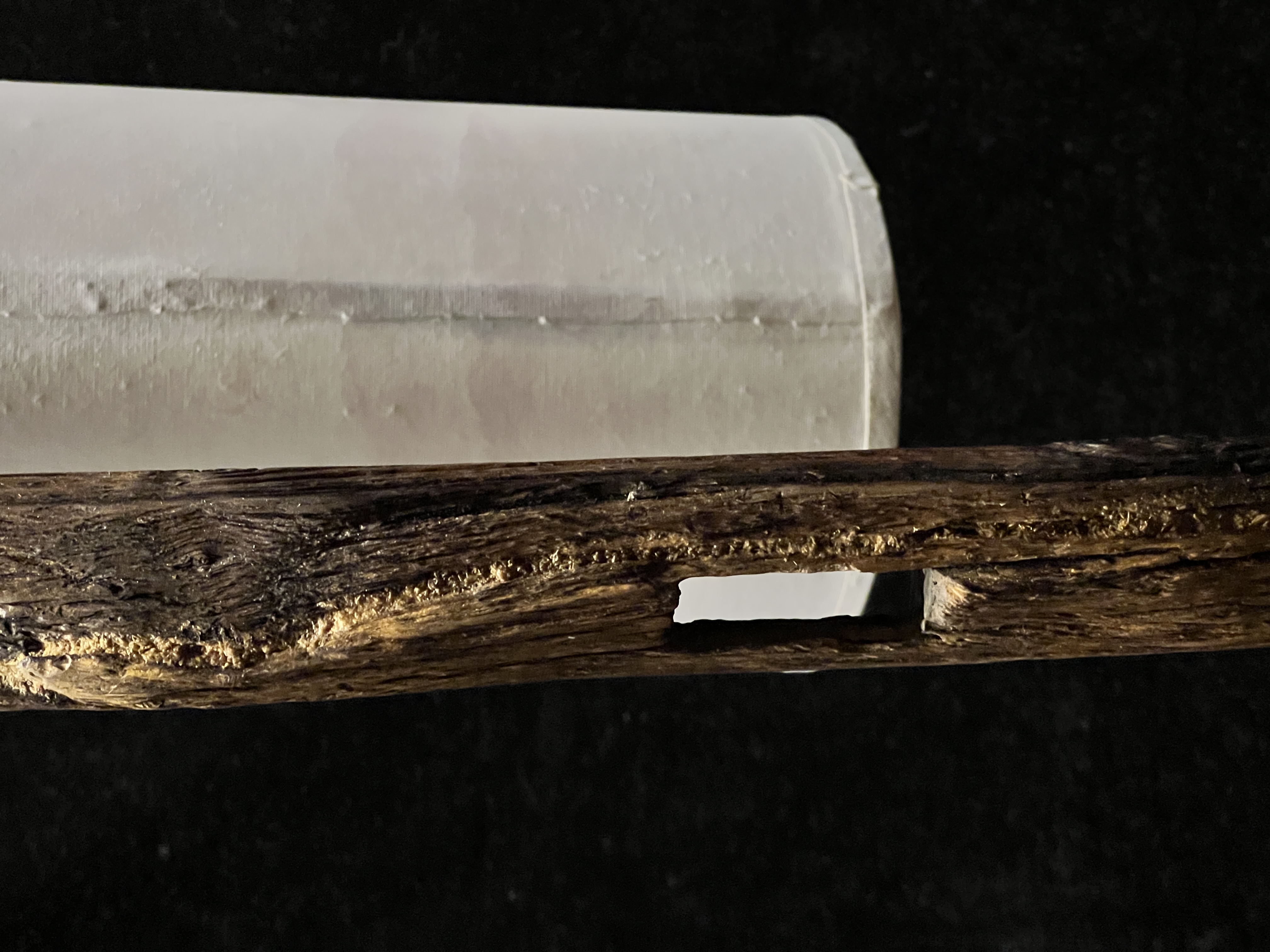 Original handmade old wood new Zen floor lamp 