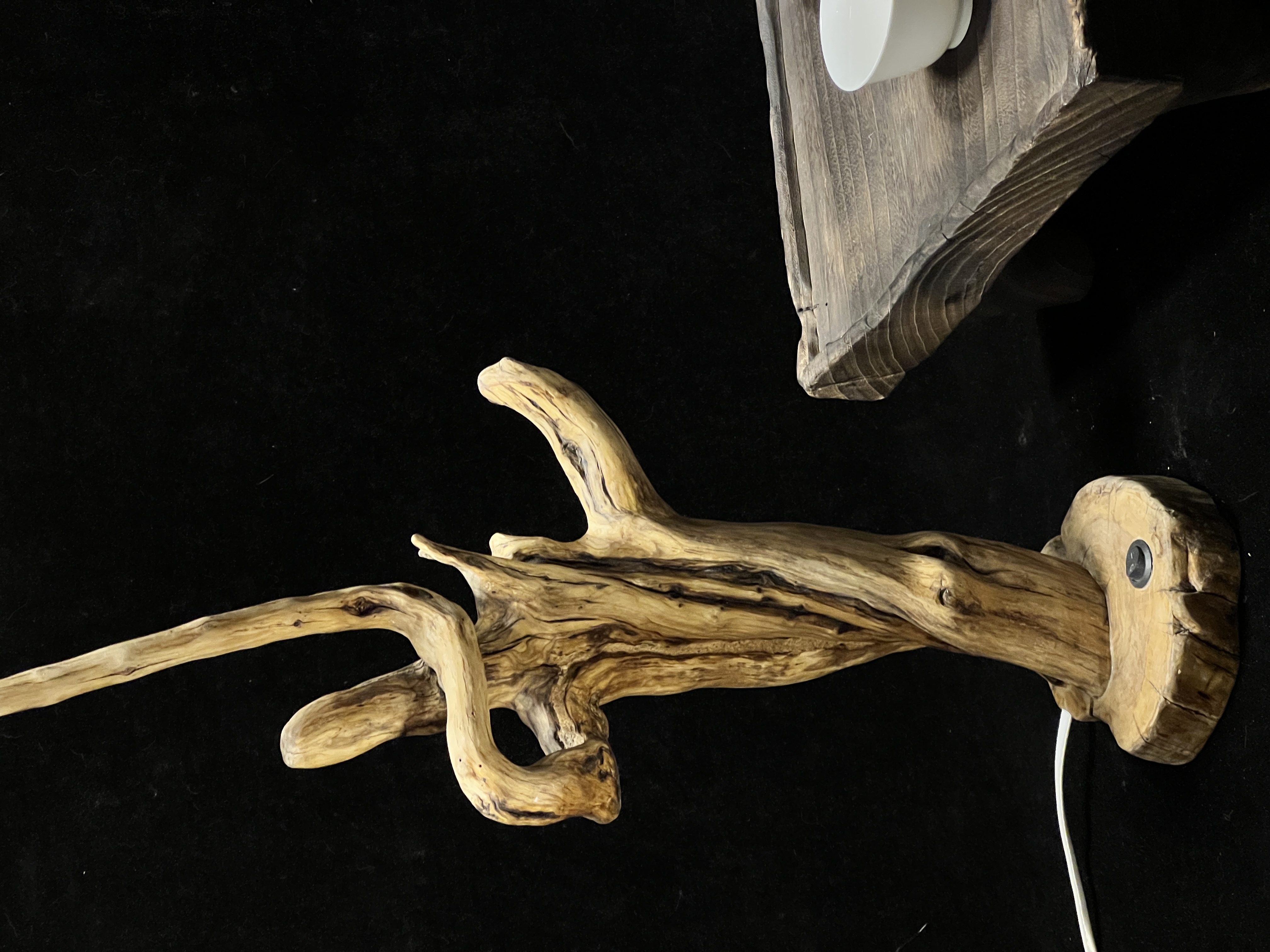 Original handmade random wooden ambient light