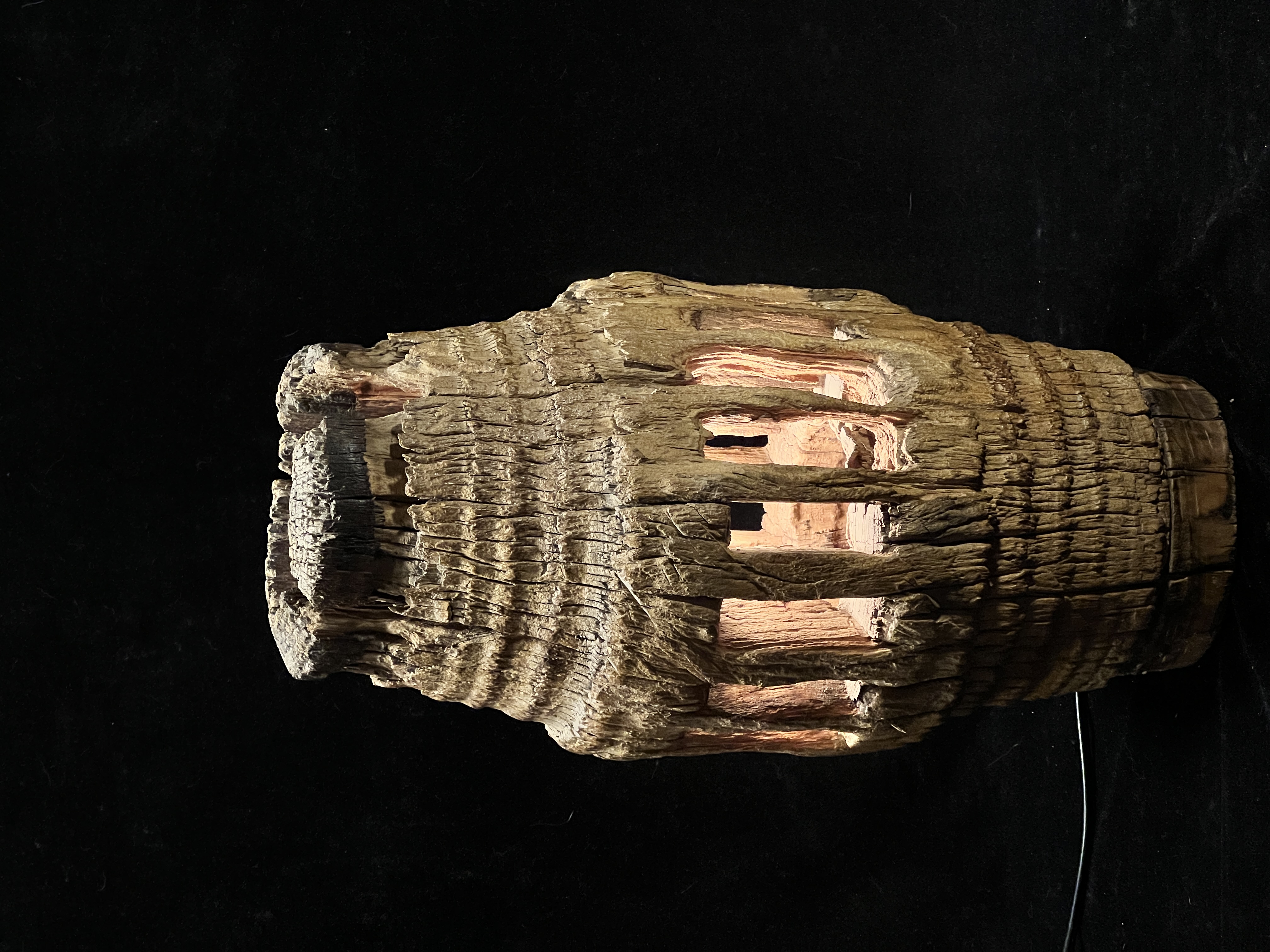 Original handmade old wood and new atmosphere light 