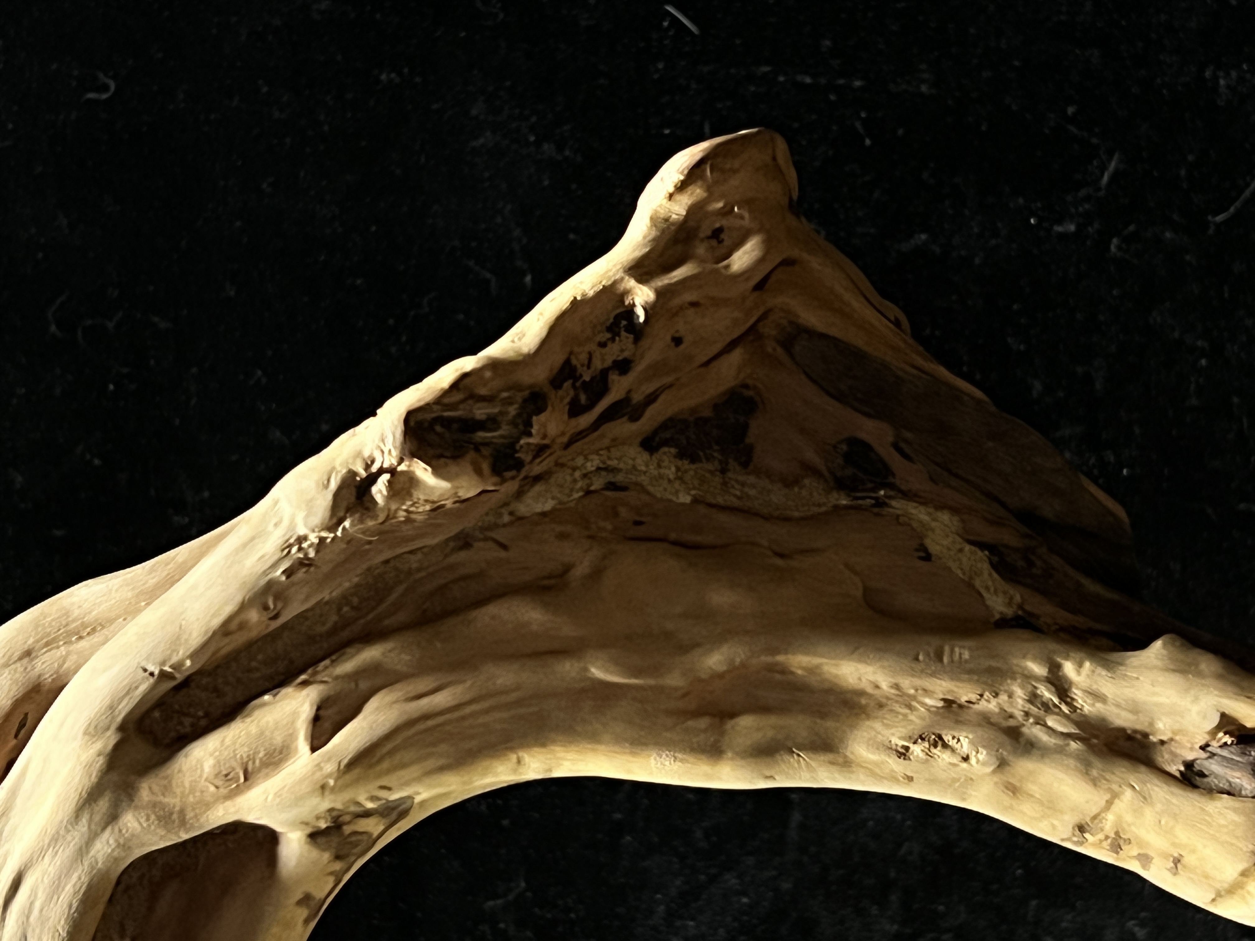 Original handmade retro Chinese root art table lamp 