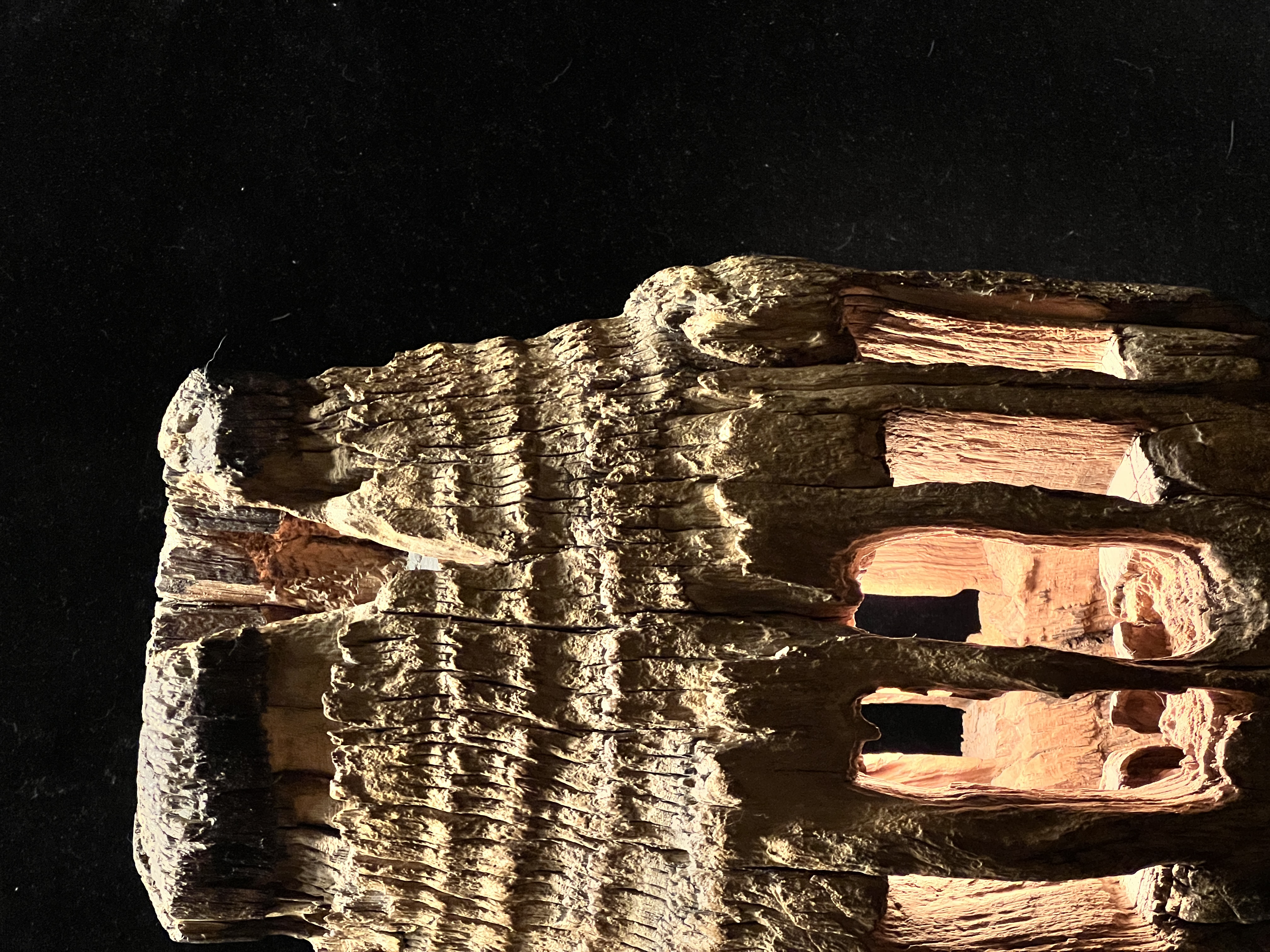 Original handmade old wood and new atmosphere light 