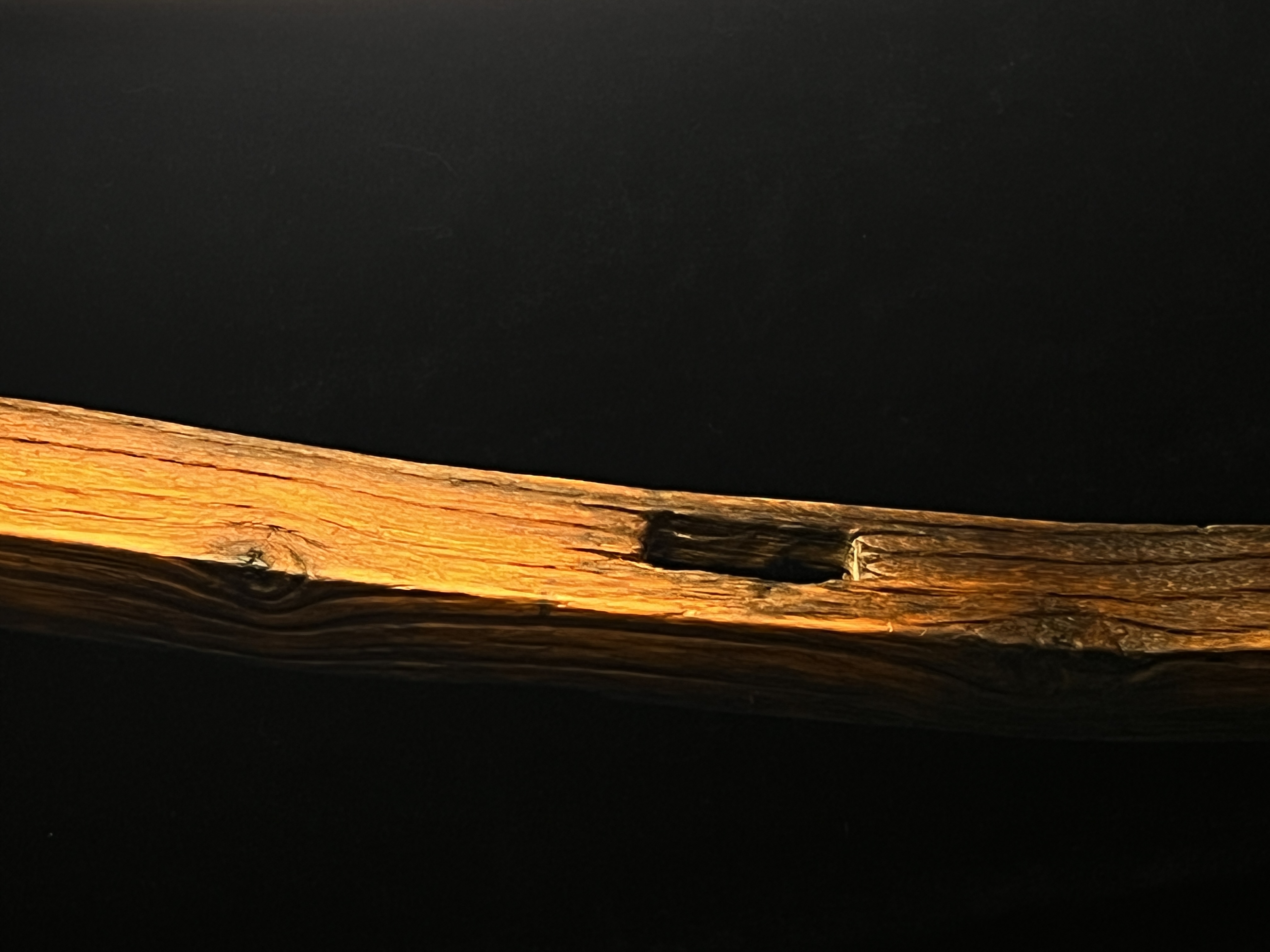 Original handmade old wood new Zen floor lamp 