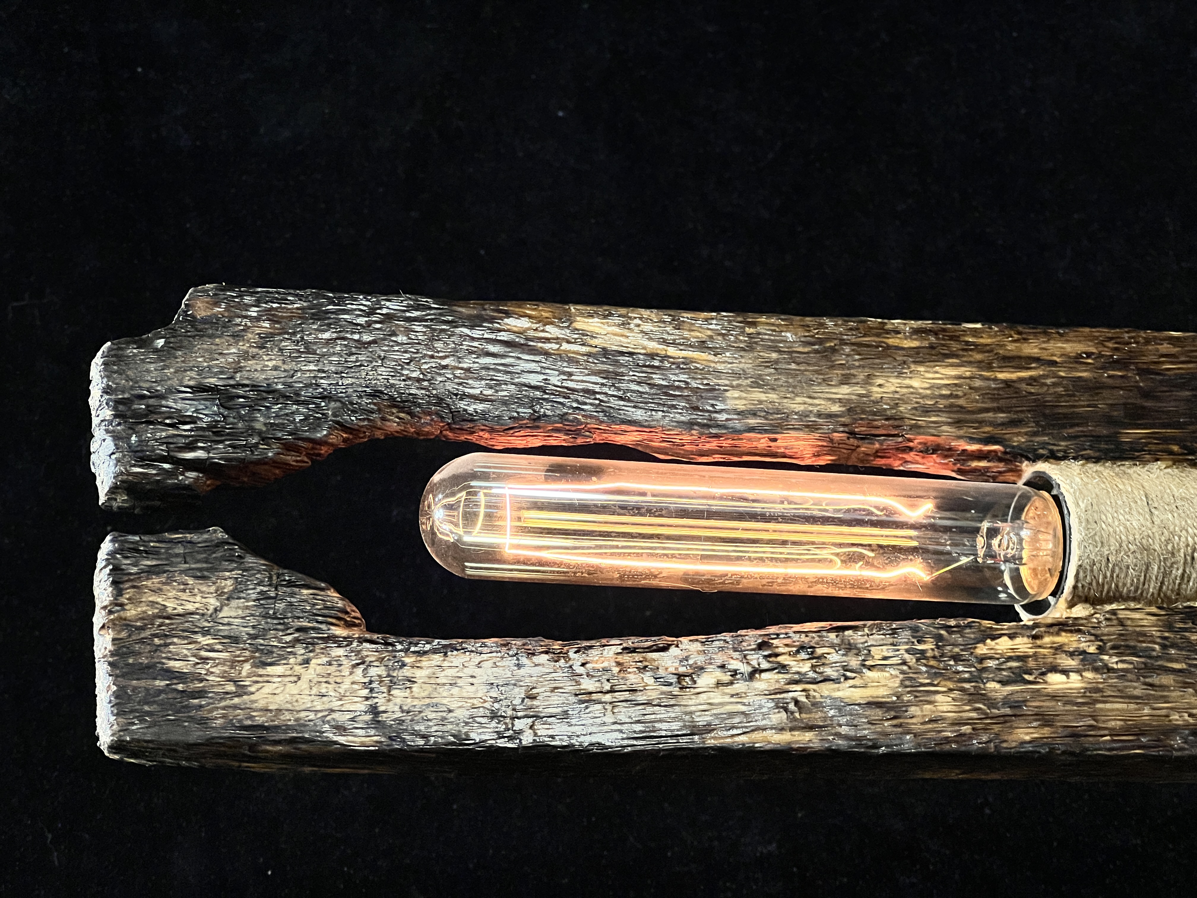 Original handmade old wood new atmosphere lamp 