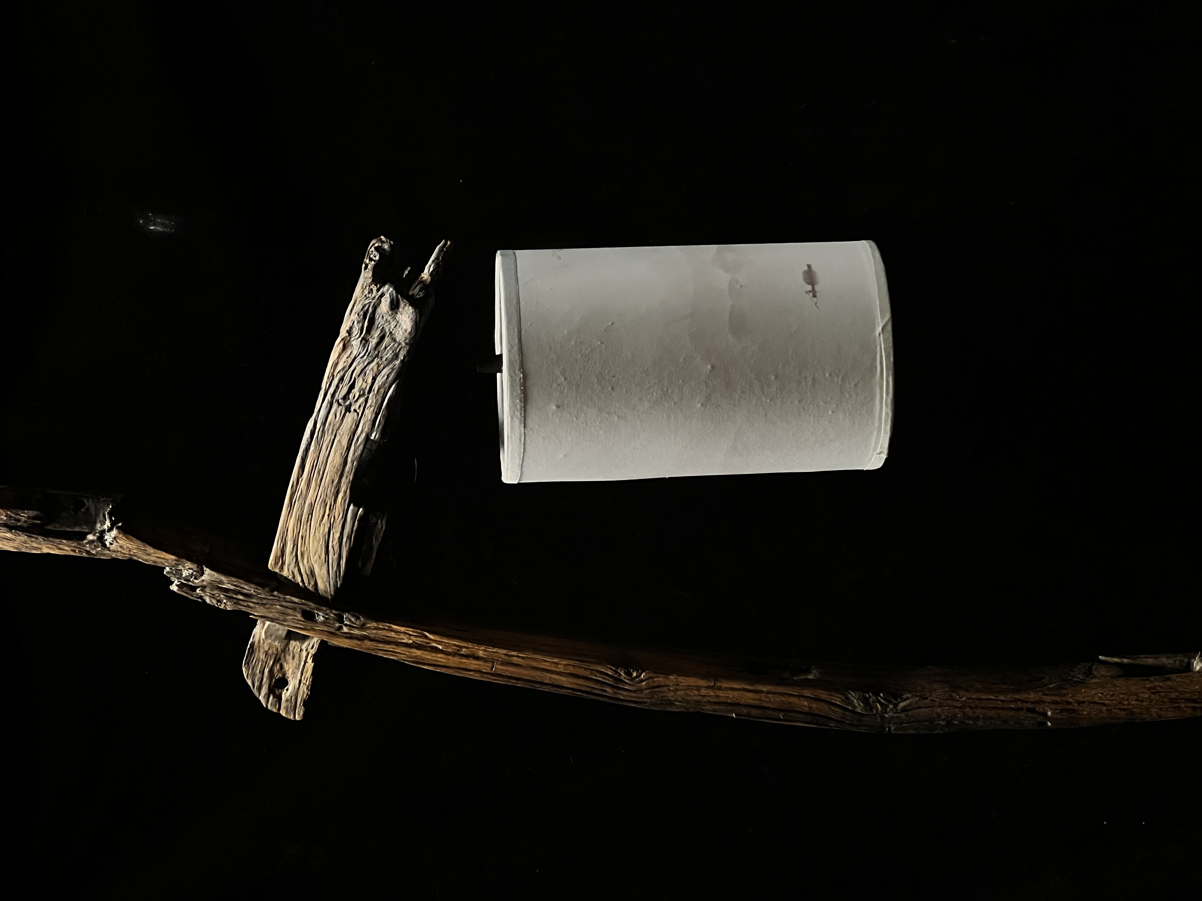 Original handmade old wood new Zen floor lamp 