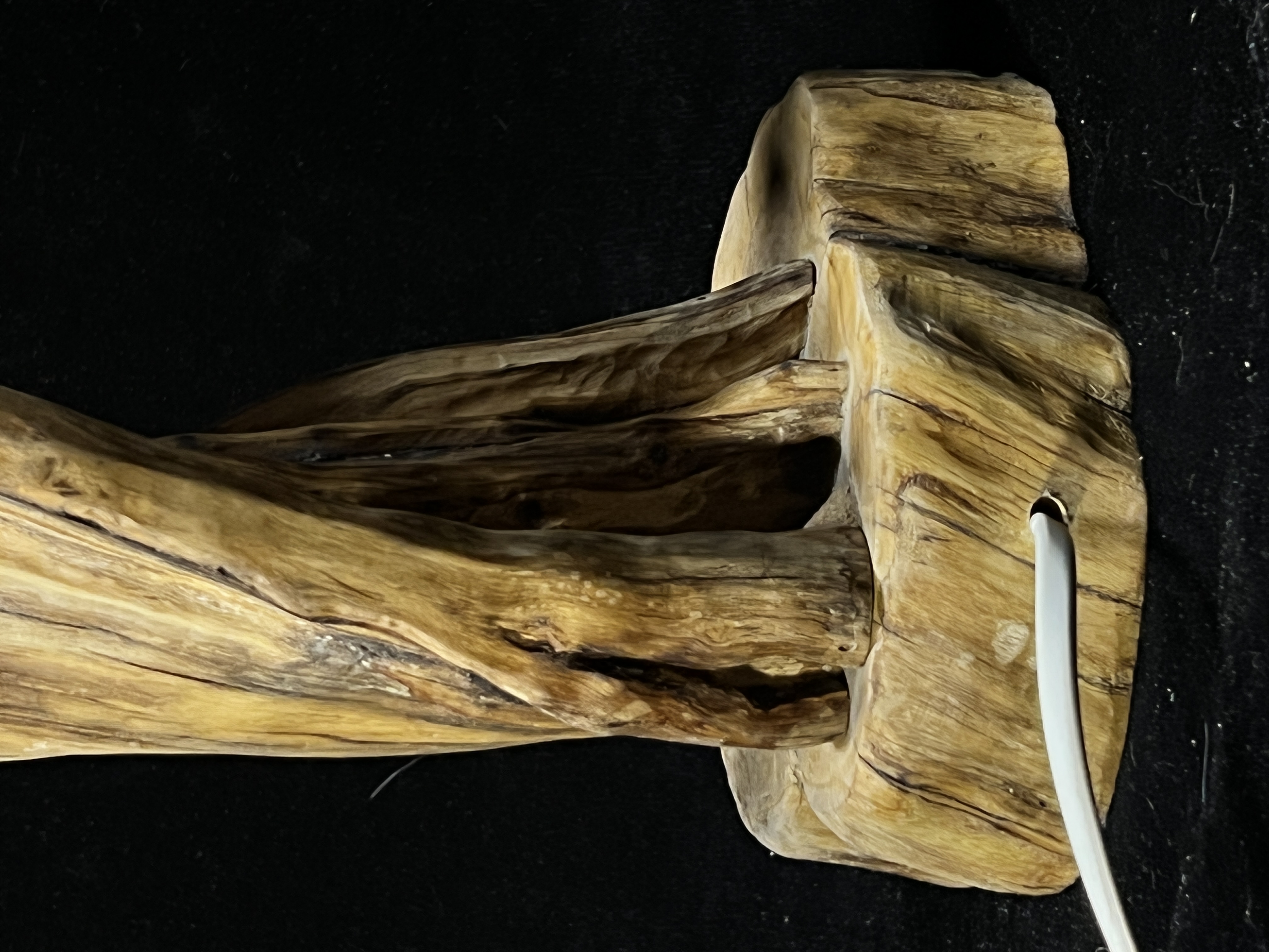 Original handmade random wooden ambient light 