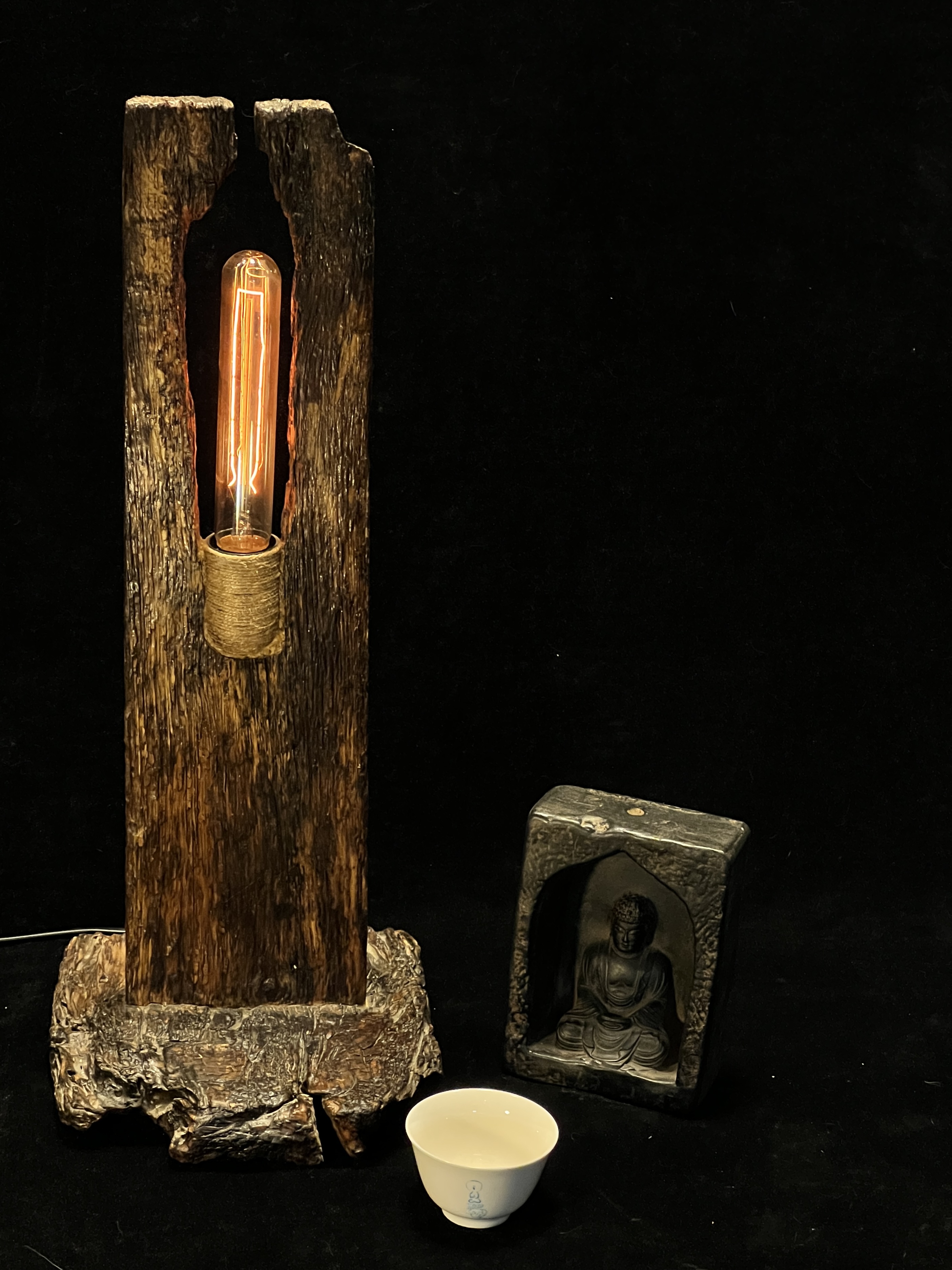 Original handmade old wood new atmosphere lamp 