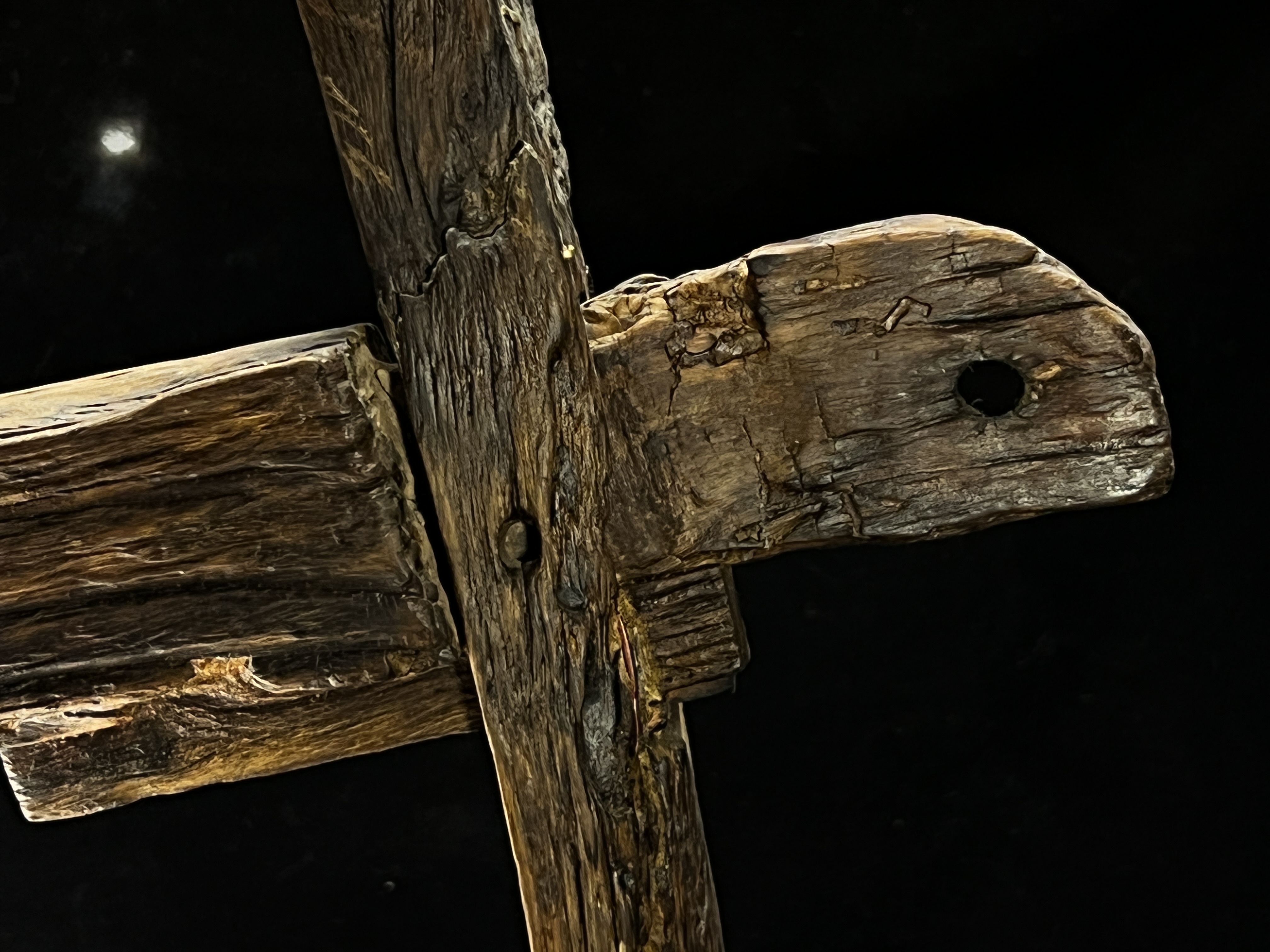 Original handmade old wood new Zen floor lamp 