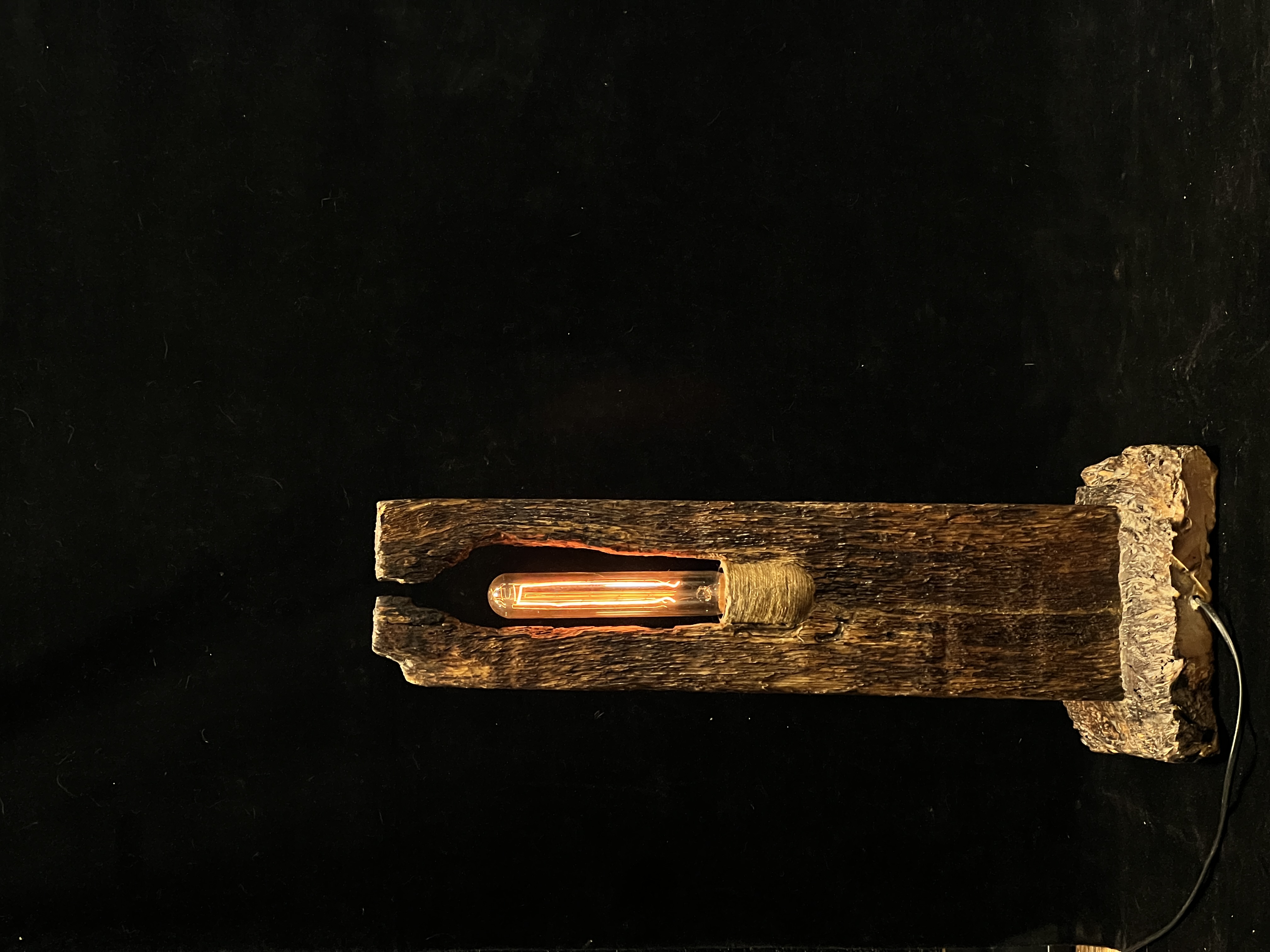 Original handmade old wood new atmosphere lamp 