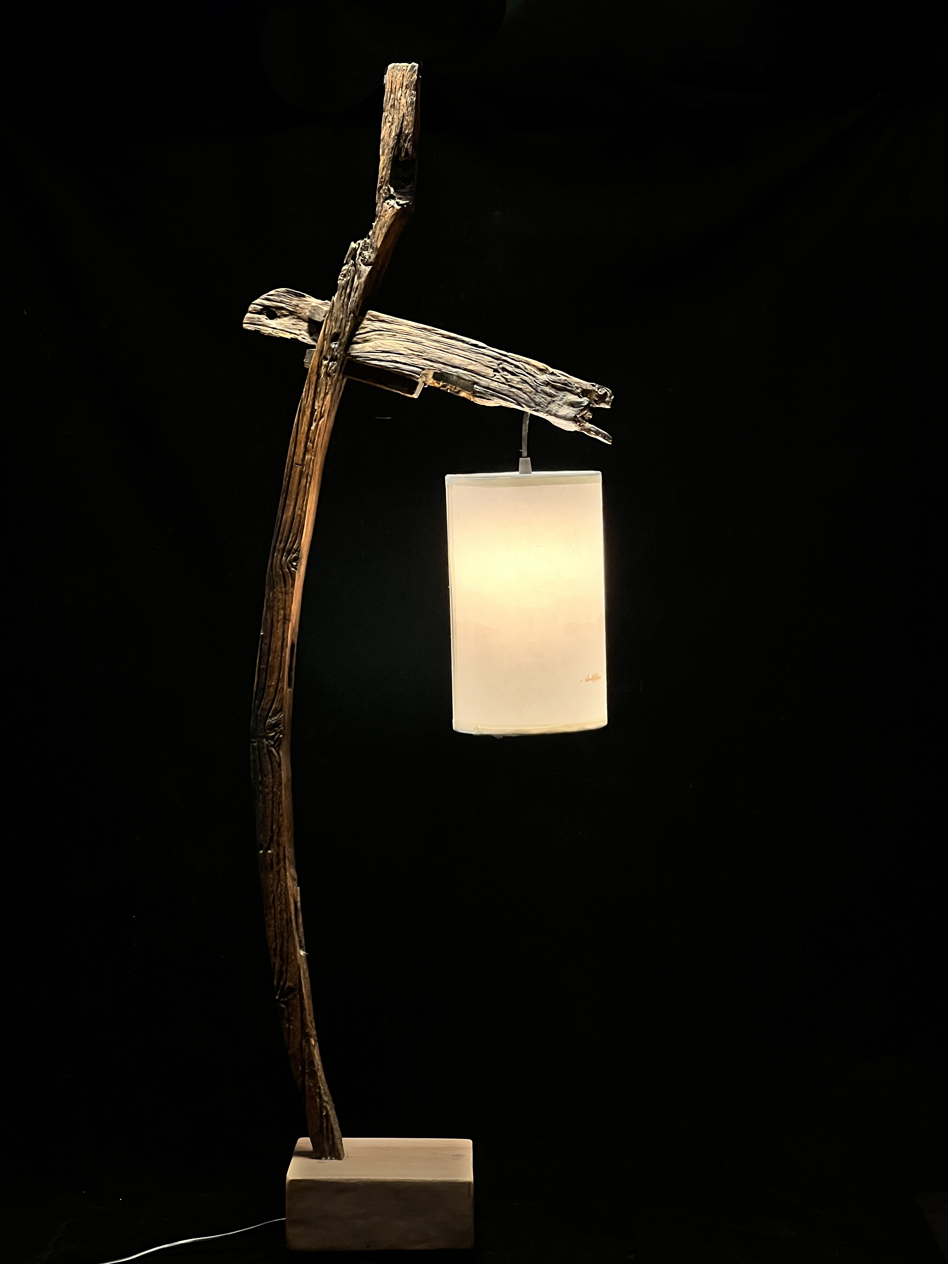 Root Carved Lamp