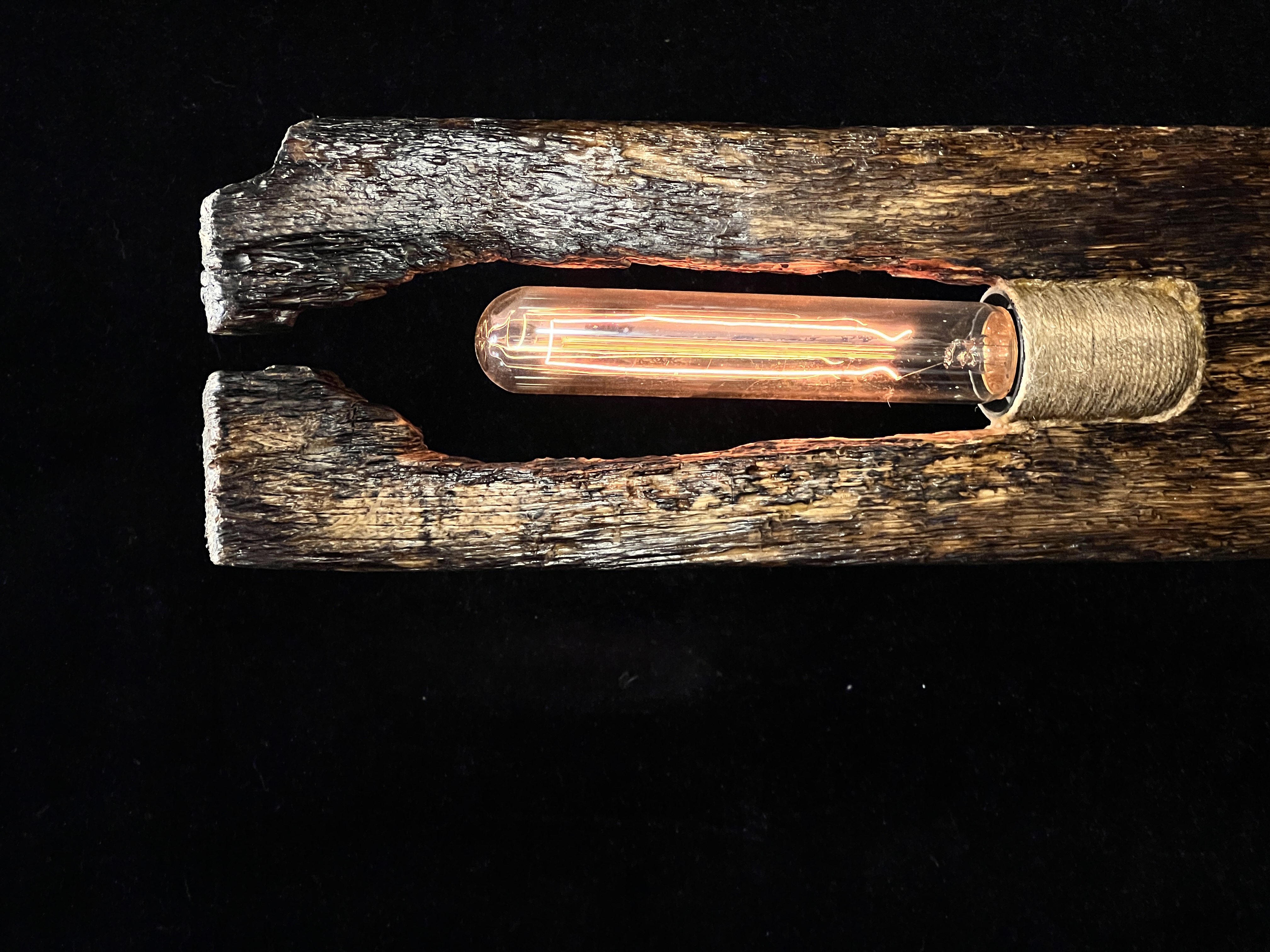 Original handmade old wood new atmosphere lamp 