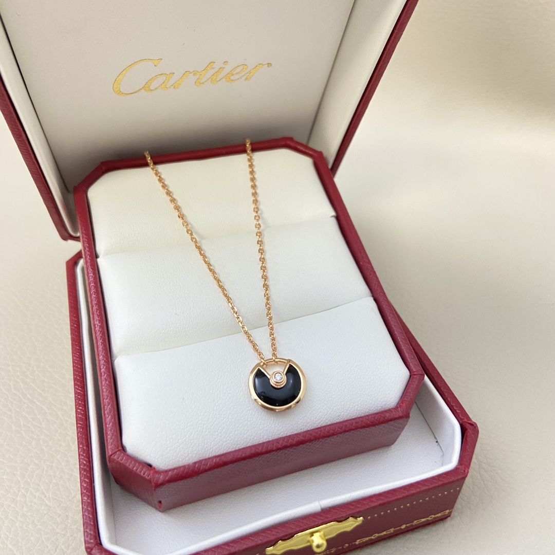 Cartier Necklace Classic Double-Sided Shell Mini Amulet Necklace