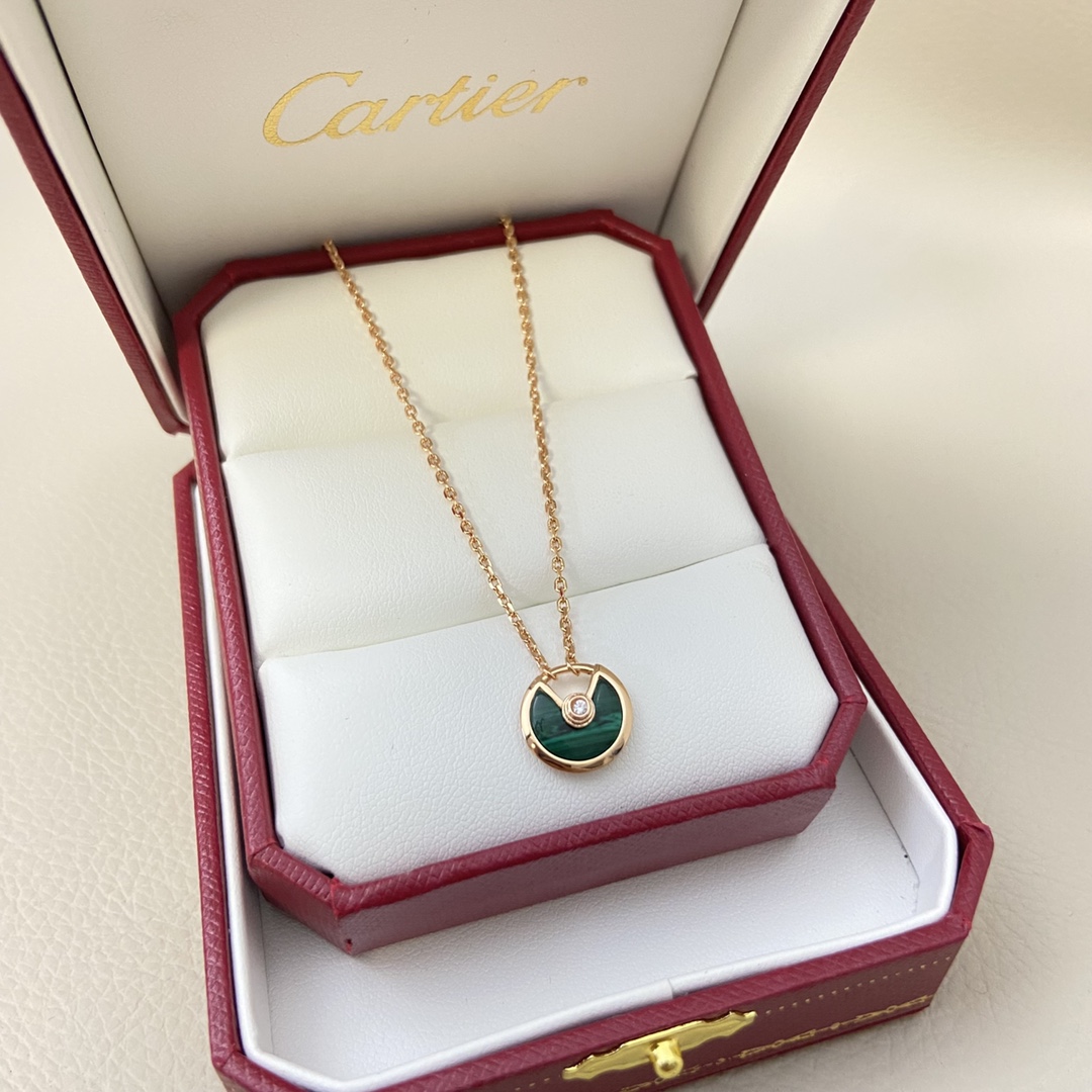 Cartier Necklace Classic Double-Sided Shell Mini Amulet Necklace