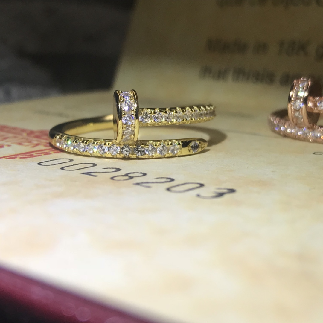 Cartier Rings A new row of diamond nail rings