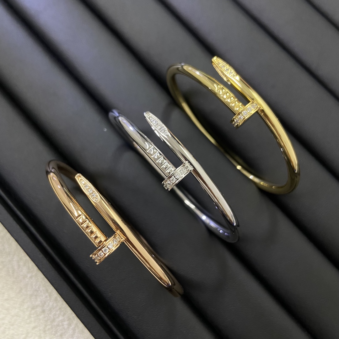Cartier diamond-set nail bracelet