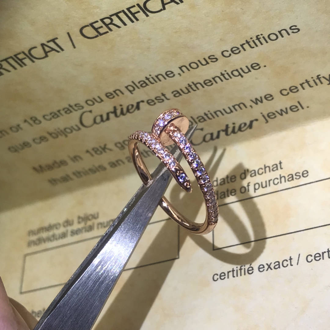 Cartier Rings A new row of diamond nail rings