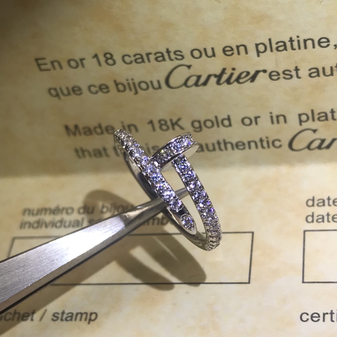 Cartier Rings A new row of diamond nail rings