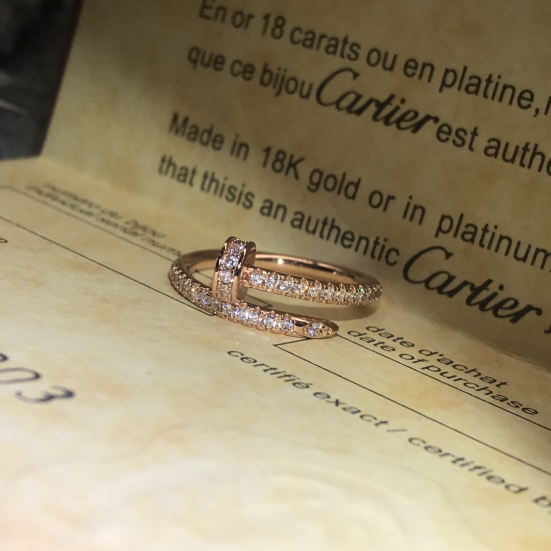 Cartier Rings A new row of diamond nail rings