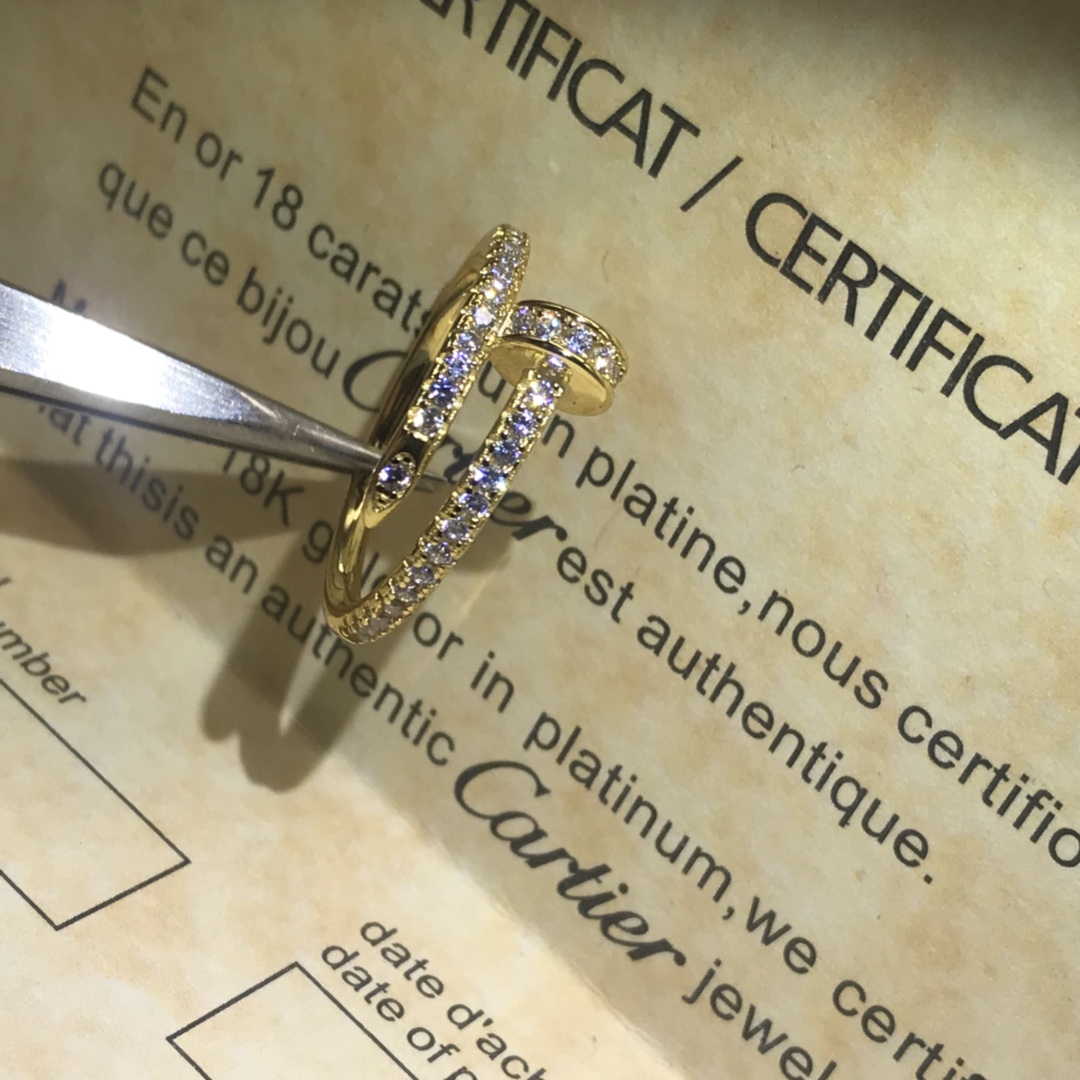 Cartier Rings A new row of diamond nail rings
