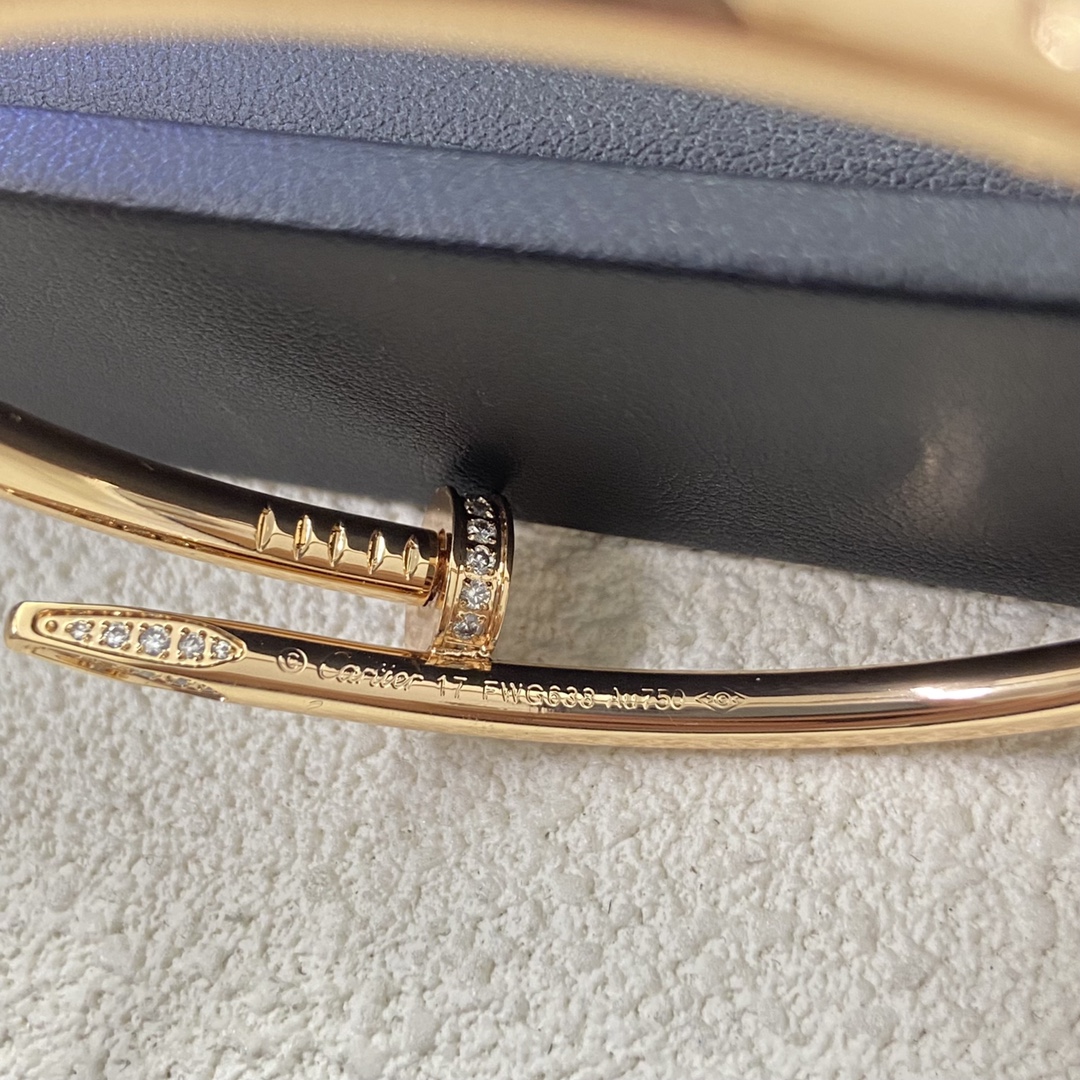 Cartier diamond-set nail bracelet