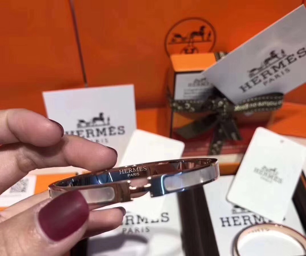 Hermes bracelet Mother-of-pearl bracelet