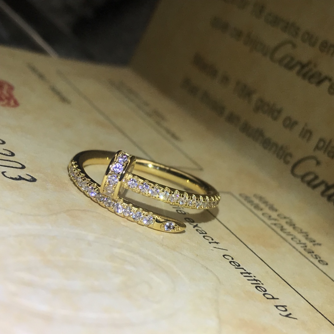 Cartier Rings A new row of diamond nail rings