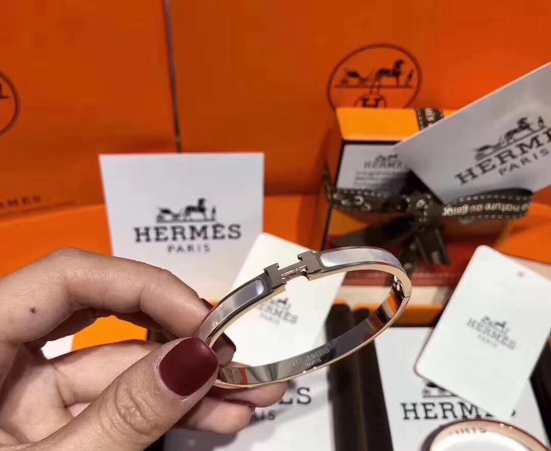 Hermes bracelet Mother-of-pearl bracelet