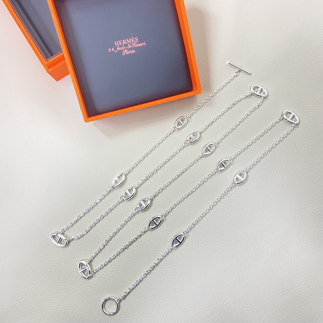 Hermes necklace New pig nose sweater chain