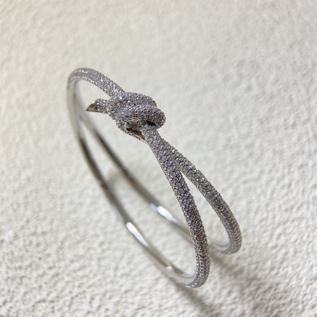 Tiffany Bracelet New full diamond twisted rope bracelet